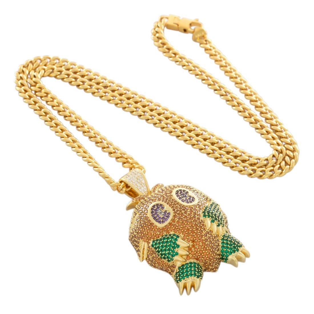 King Ice X Yu-Gi-Oh! Kuriboh Necklace - GOLD