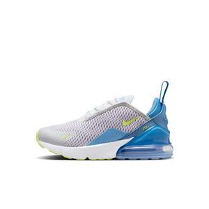 Nike Air Max 270 "Pure Platinum/Rush Fuchsia/Blue Beyond/Light Lemon Twist" Preschool Boys' Shoe
