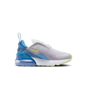 Nike Air Max 270 "Pure Platinum/Rush Fuchsia/Blue Beyond/Light Lemon Twist" Preschool Boys' Shoe