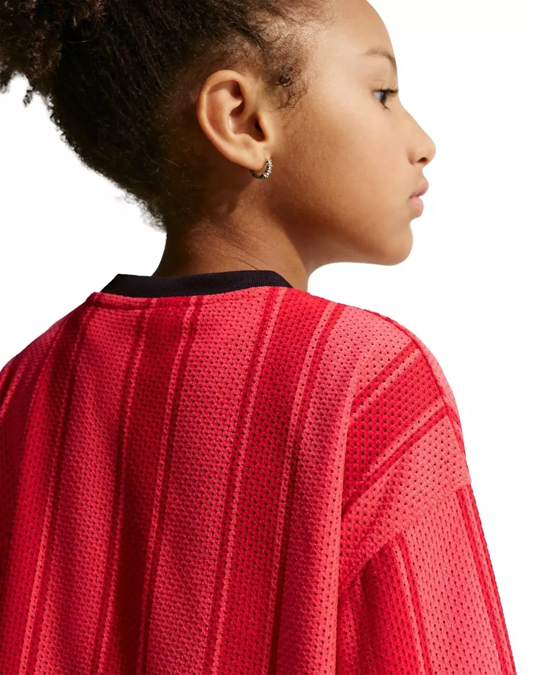Nike Big Kids' Sportswear Collection Long-Sleeve Mesh Jersey - Red - RED