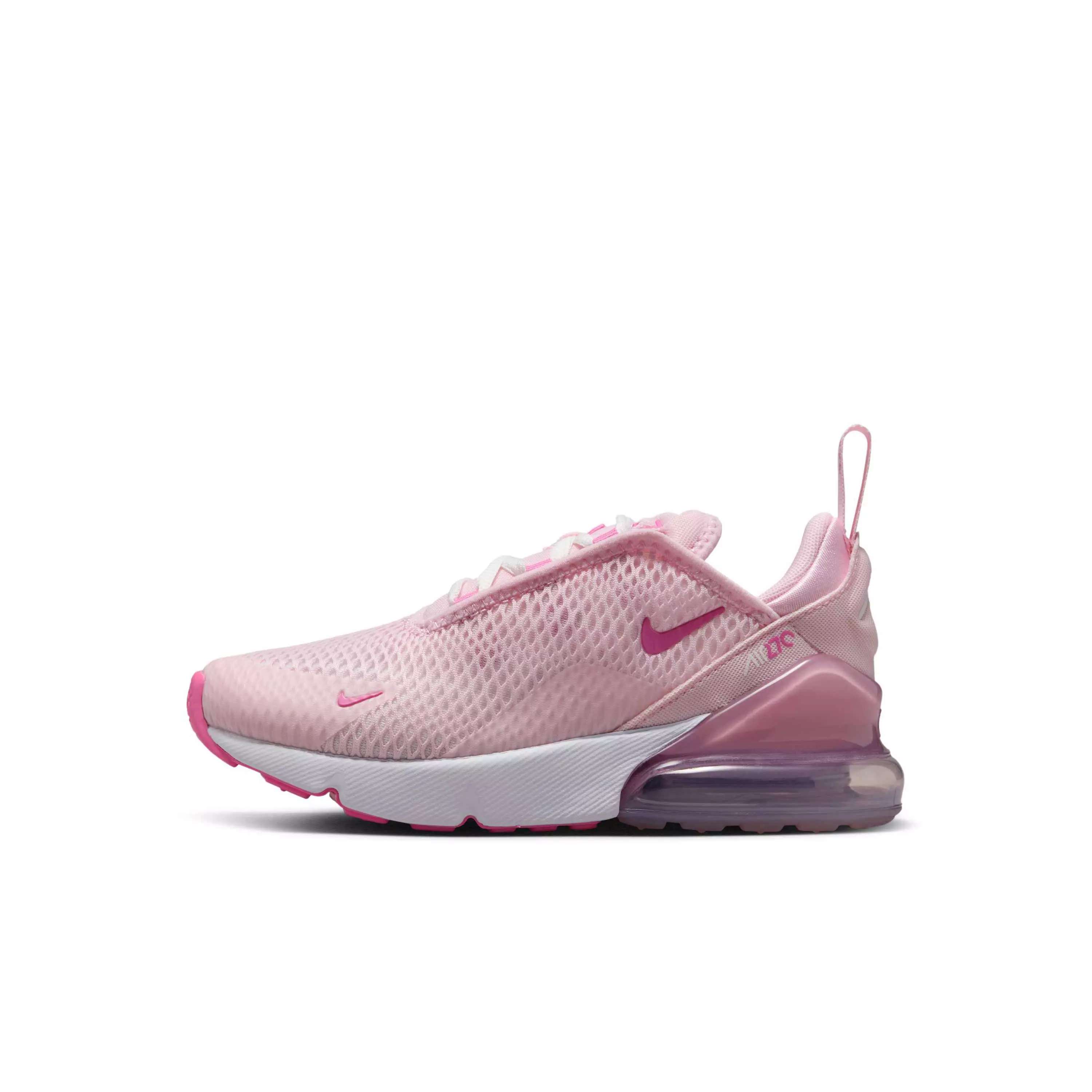Nike Air Max 270 "Pink Foam/Summit White/Platinum Violet/Playful Pink" Preschool Girls' Shoe - PINK/WHITE/VIOLET/PINK