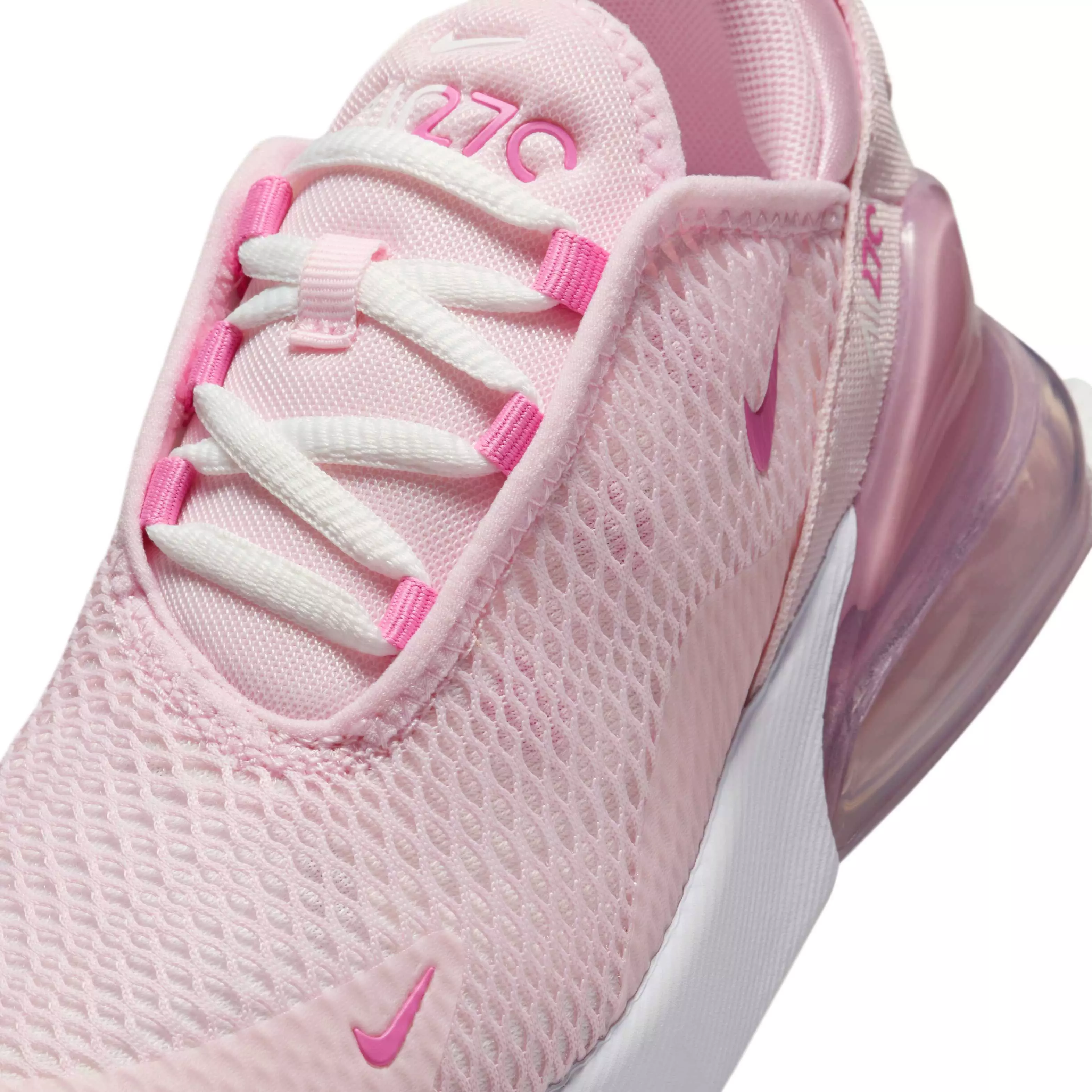Nike Air Max 270 "Pink Foam/Summit White/Platinum Violet/Playful Pink" Preschool Girls' Shoe - PINK/WHITE/VIOLET/PINK