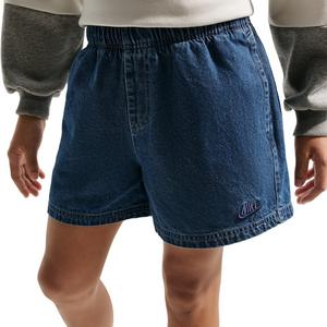 Nike Big Kids' Sportswear Collection Navy Denim Shorts
