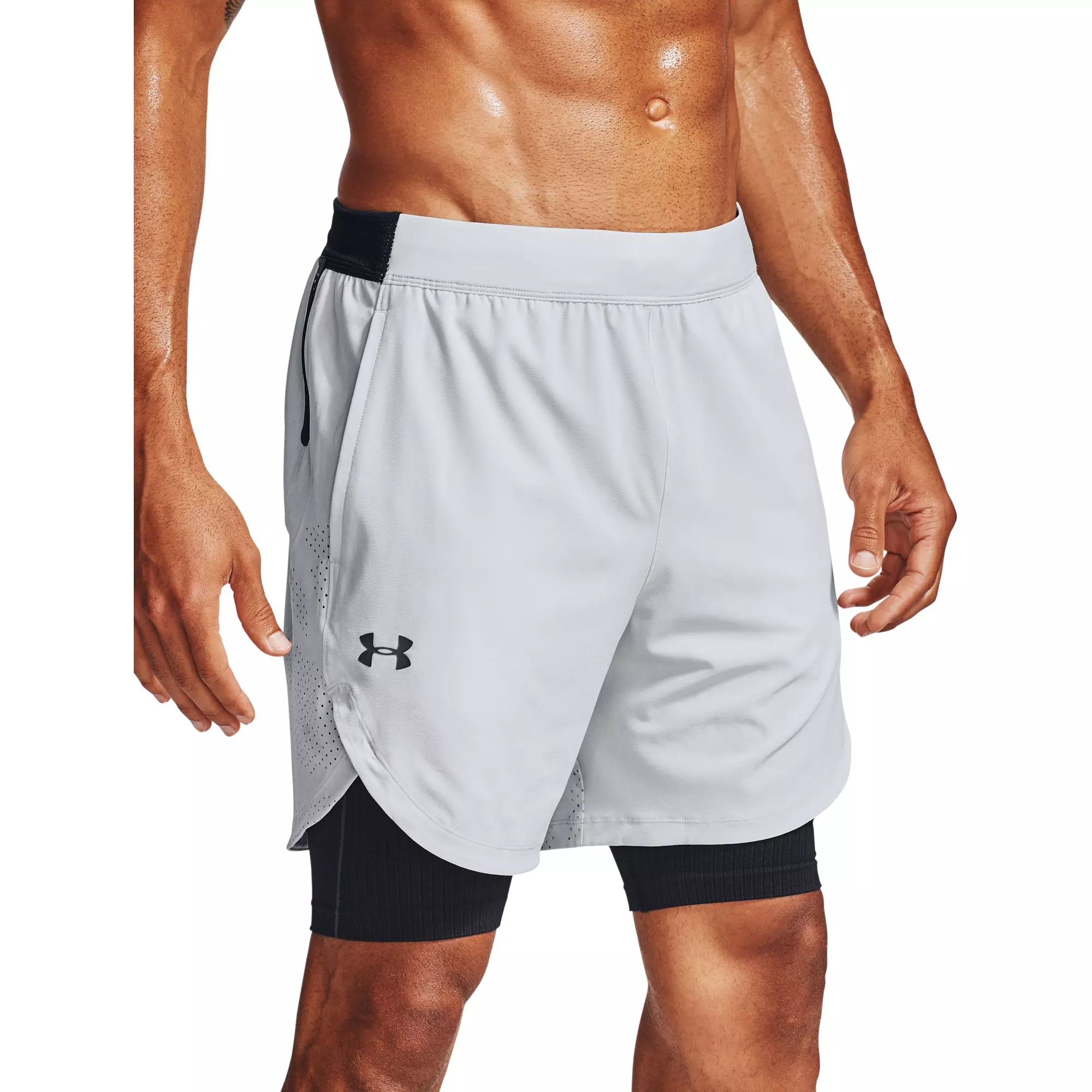 Under Armour Men's Stretch Woven Shorts-Grey - GREY