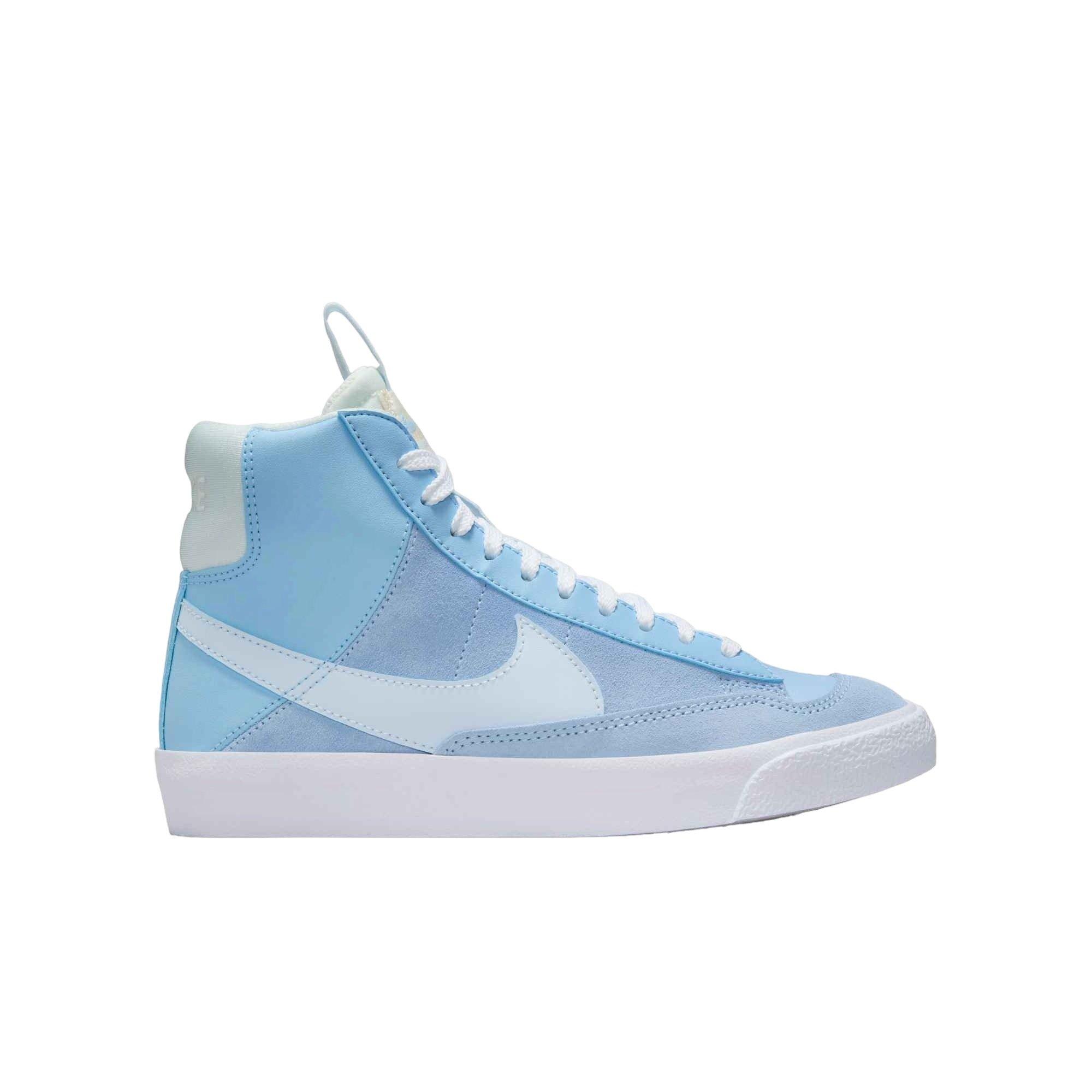Nike Blazer Mid '77 "Psychic Blue/Sail/Beach/Blue Tint" Grade School Boys' Shoe - BLUE/WHITE Thumbnail View 1