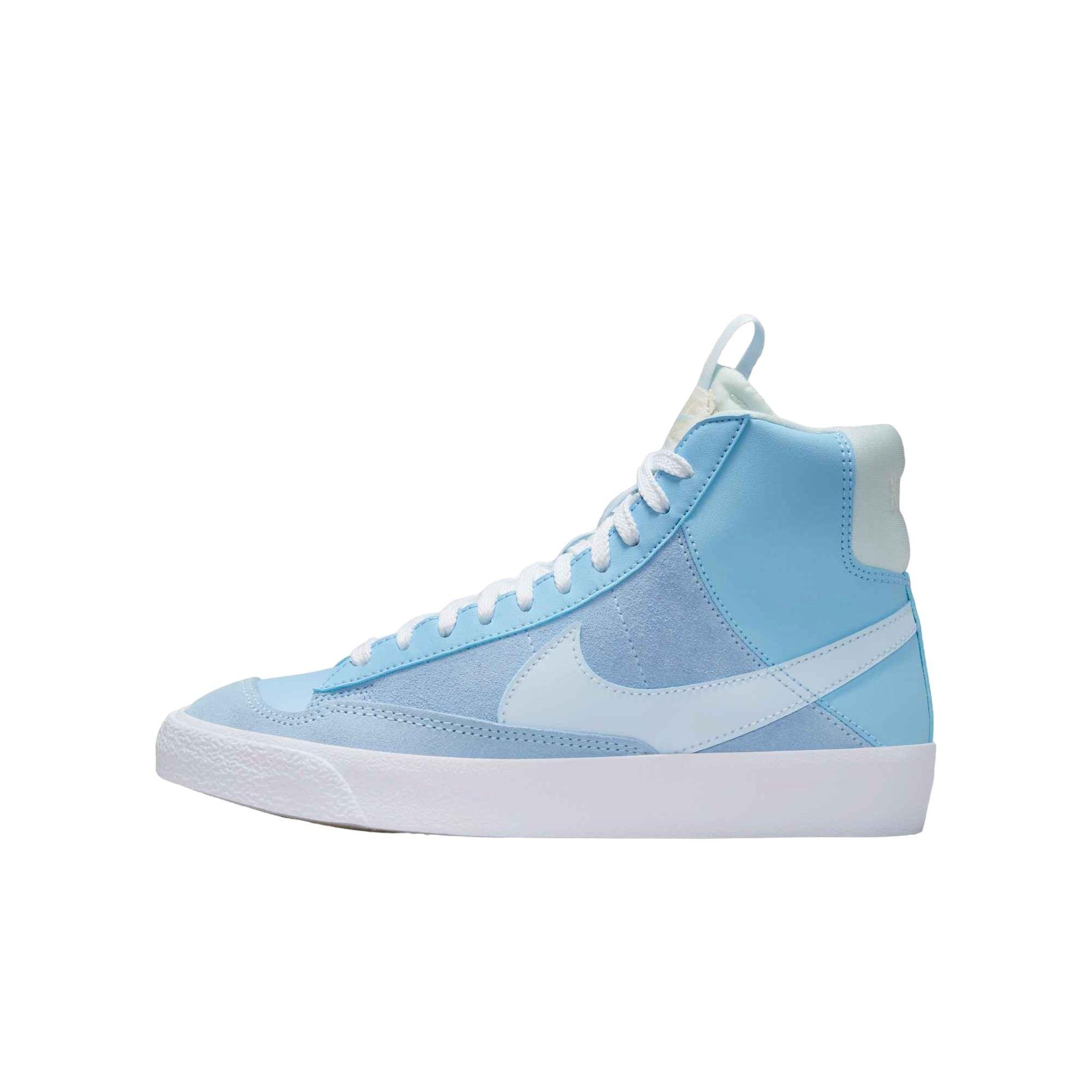Nike Blazer Mid '77 "Psychic Blue/Sail/Beach/Blue Tint" Grade School Boys' Shoe - BLUE/WHITE Thumbnail View 2