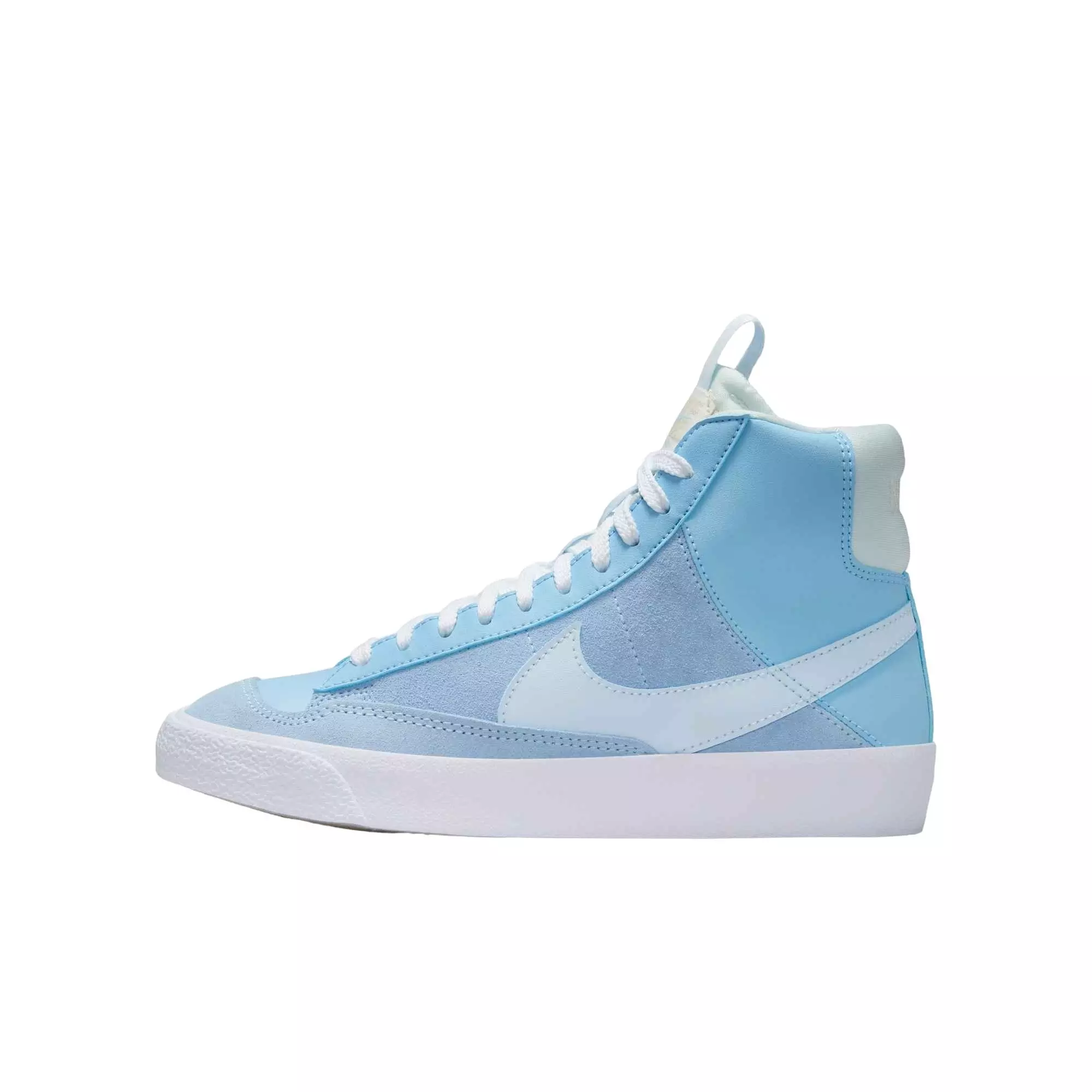Nike Blazer Mid '77 "Psychic Blue/Sail/Beach/Blue Tint" Grade School Boys' Shoe - BLUE/WHITE