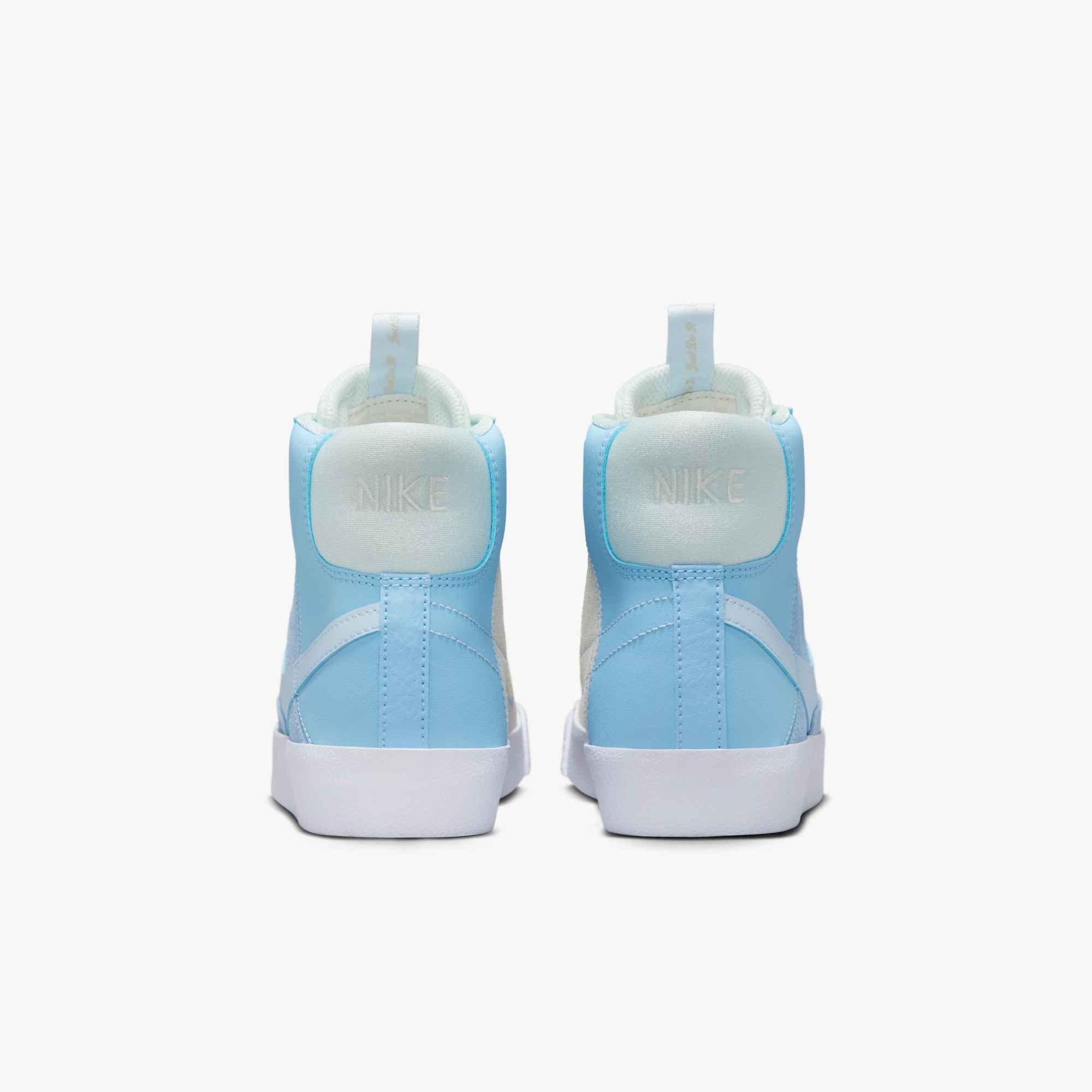 Nike Blazer Mid '77 "Psychic Blue/Sail/Beach/Blue Tint" Grade School Boys' Shoe - BLUE/WHITE Thumbnail View 5