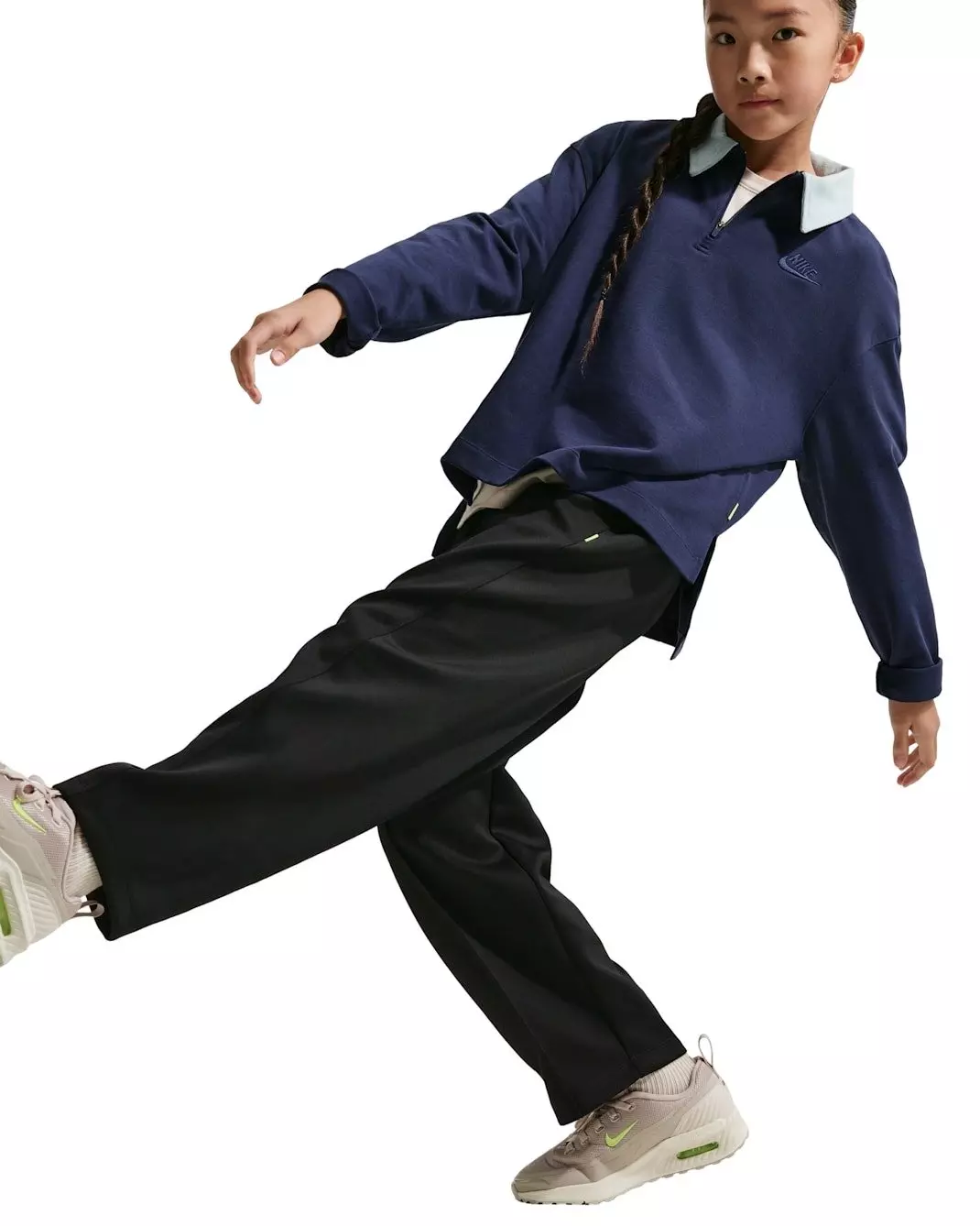 Nike Big Kids' Sportswear Polyknit Pants - Black - BLACK