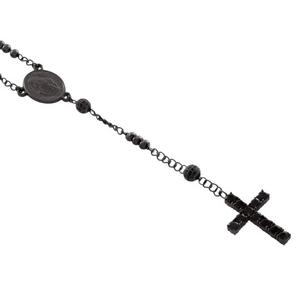 King Ice Our Father Rosary Chain - BLACK