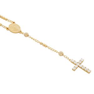 King Ice Our Father Rosary Chain - GOLD