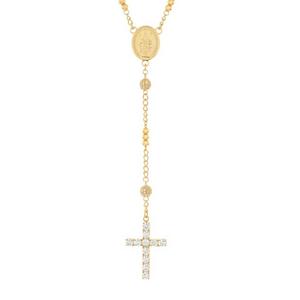 King Ice Our Father Rosary Chain - GOLD