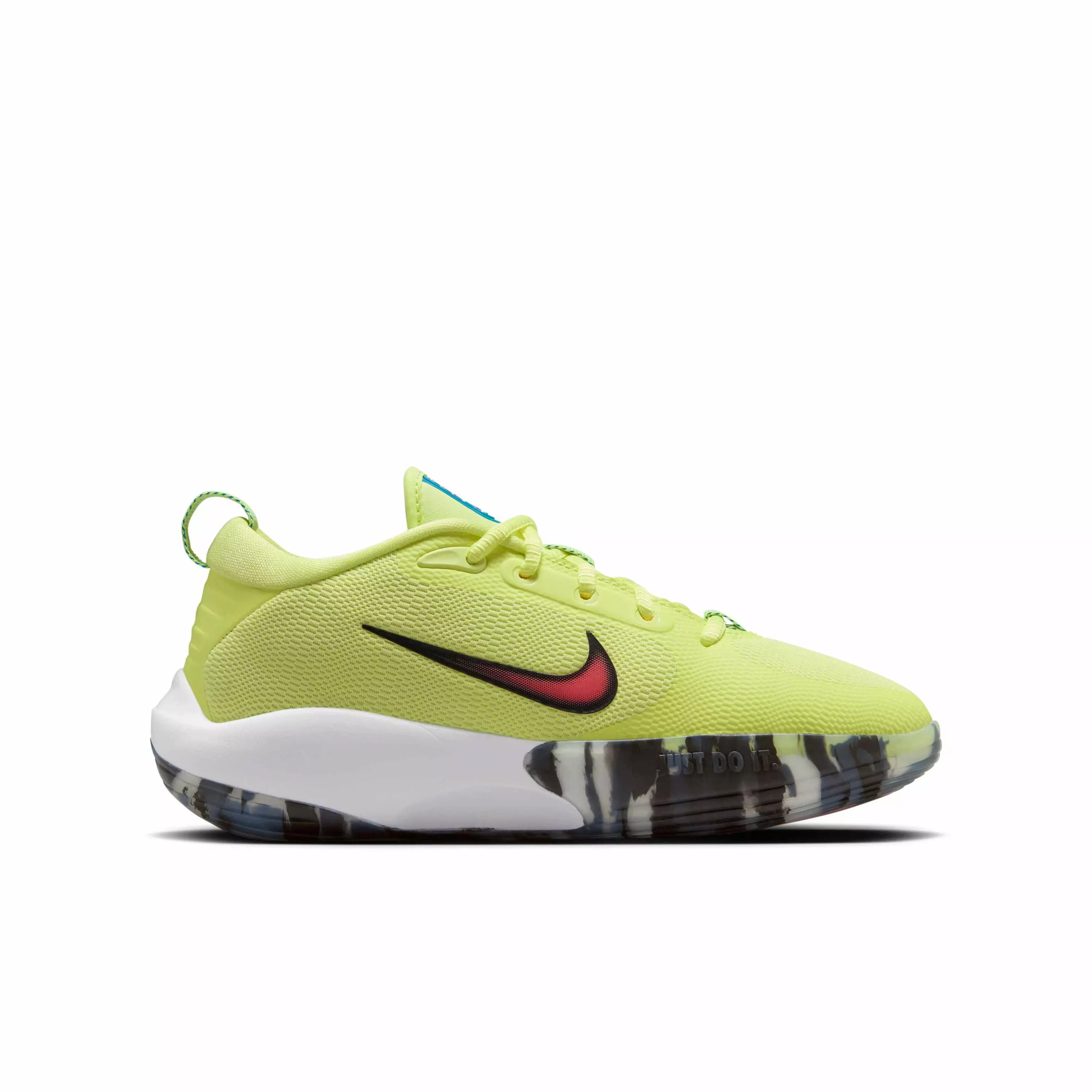 Nike IsoFly "Light Lemon Twist/Anthracite/Black/Magic Ember" Grade School Boys' Basketball Shoe - LT LEMON/ANTHRACITE/BLACK/EMBER