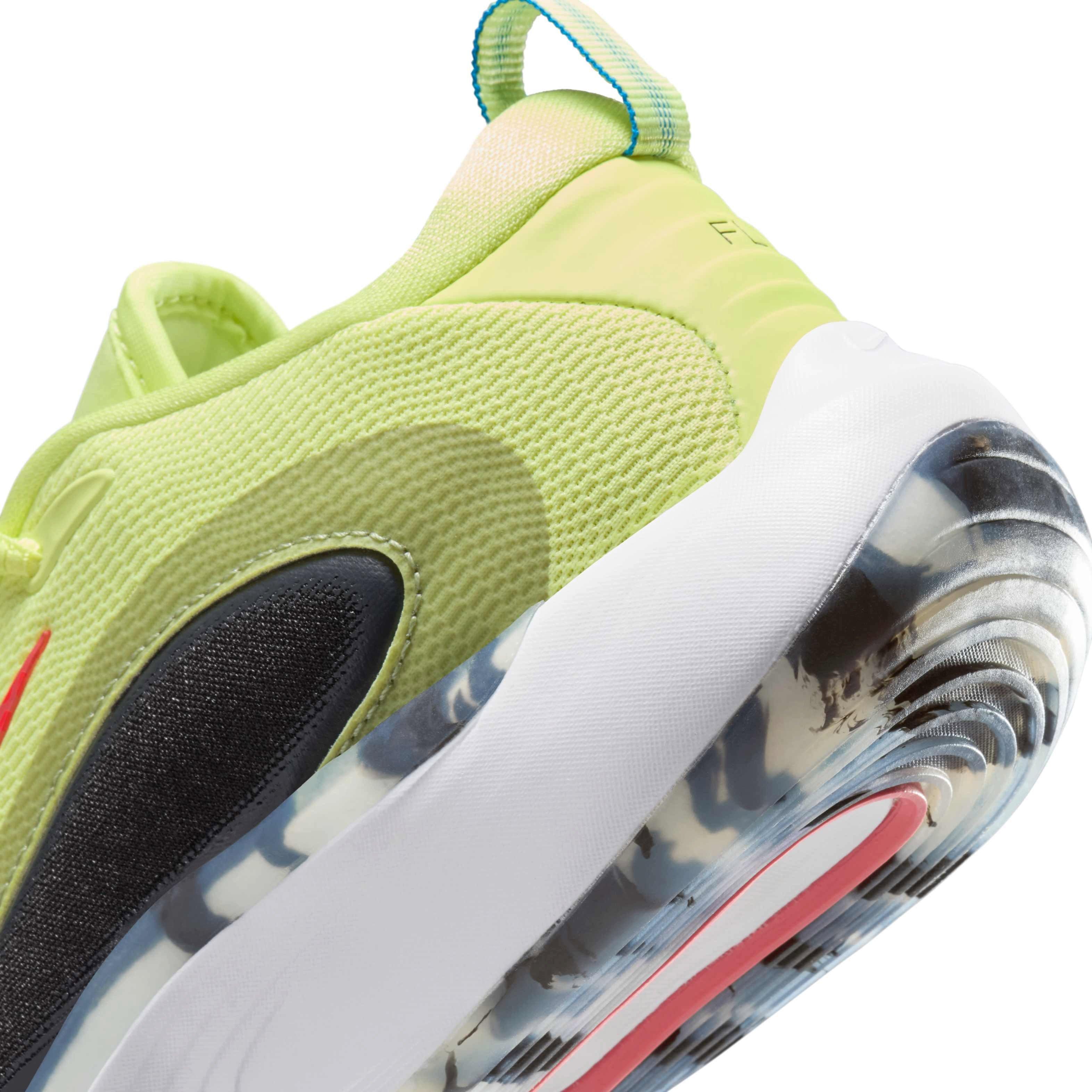 Nike IsoFly Grade School Boys' "Light Lemon Twist/Anthracite/Black/Magic Ember" Basketball Shoe