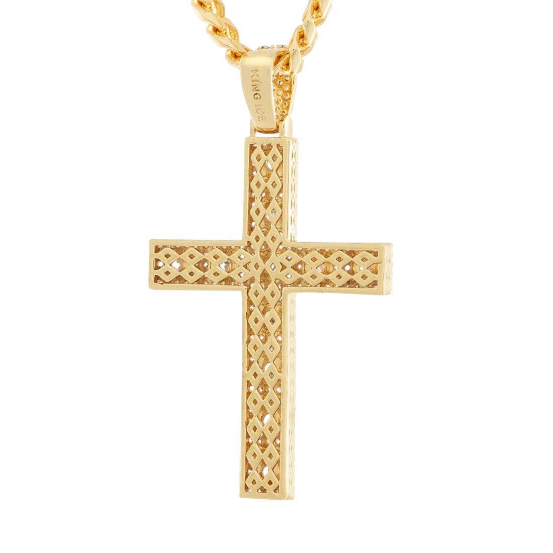 King Ice Cross of Centrality Necklace - GOLD