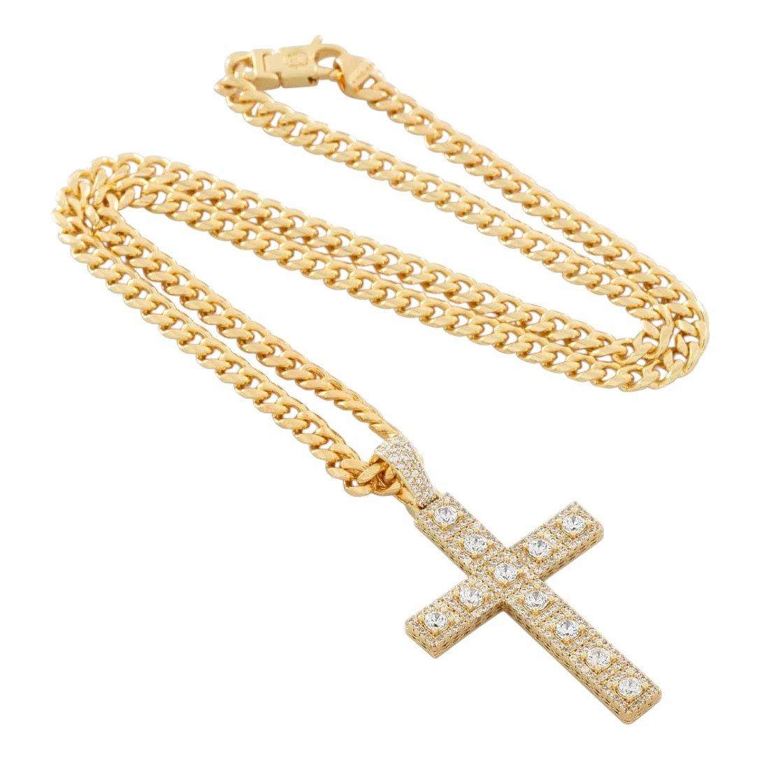 King Ice Cross of Centrality Necklace - GOLD