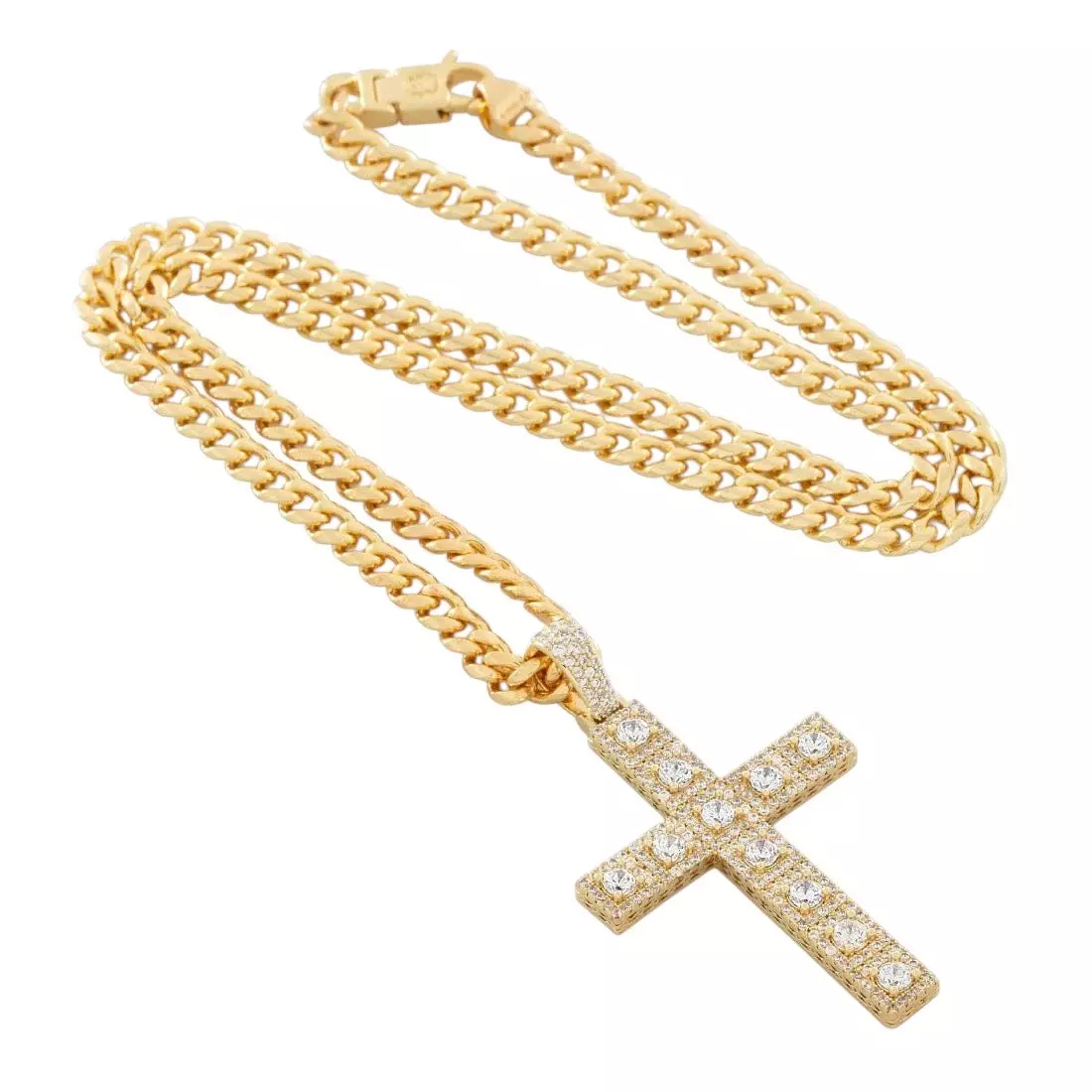 King Ice Cross of Centrality Necklace - GOLD