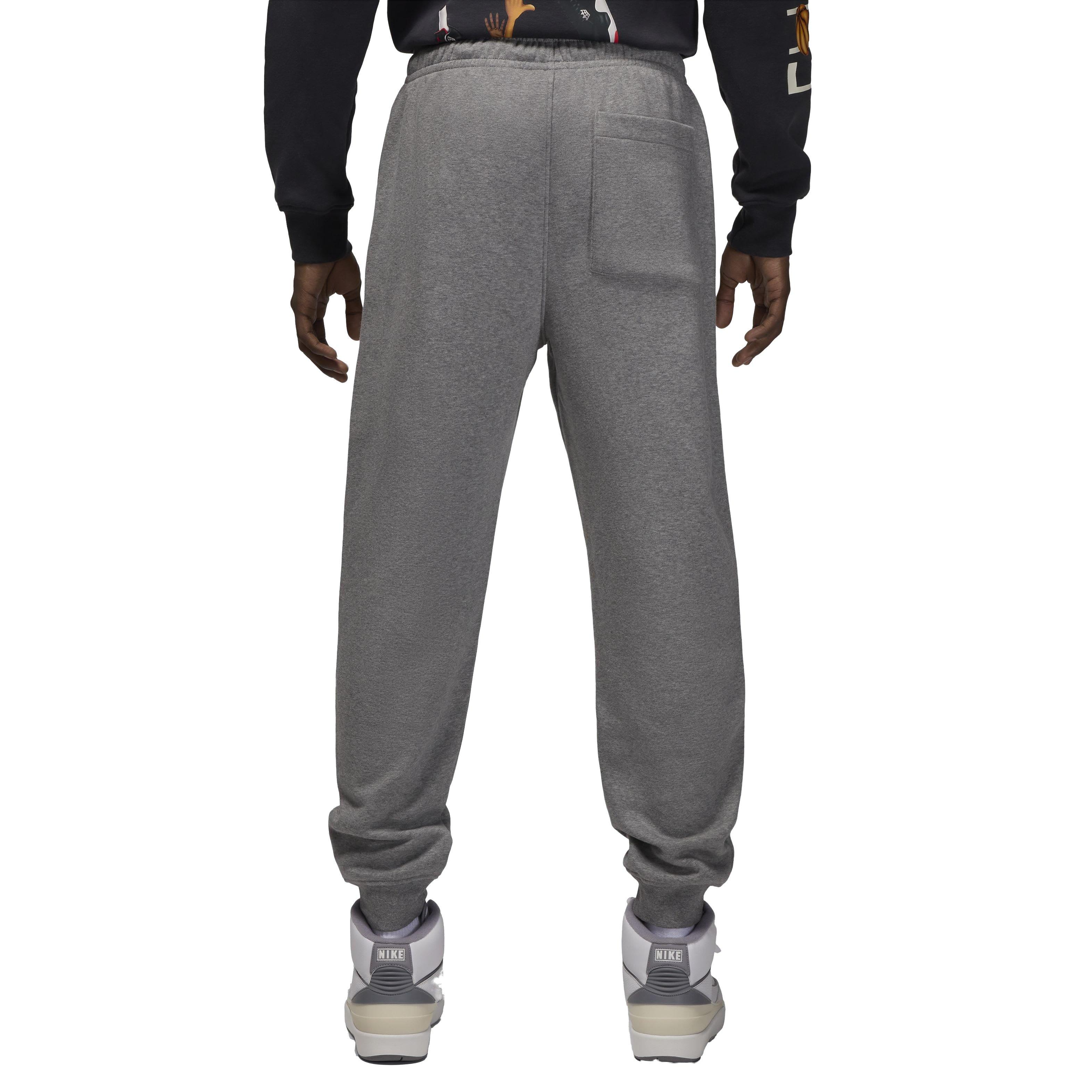 Jordan Men's Brooklyn Fleece Pants - GREY Thumbnail View 2