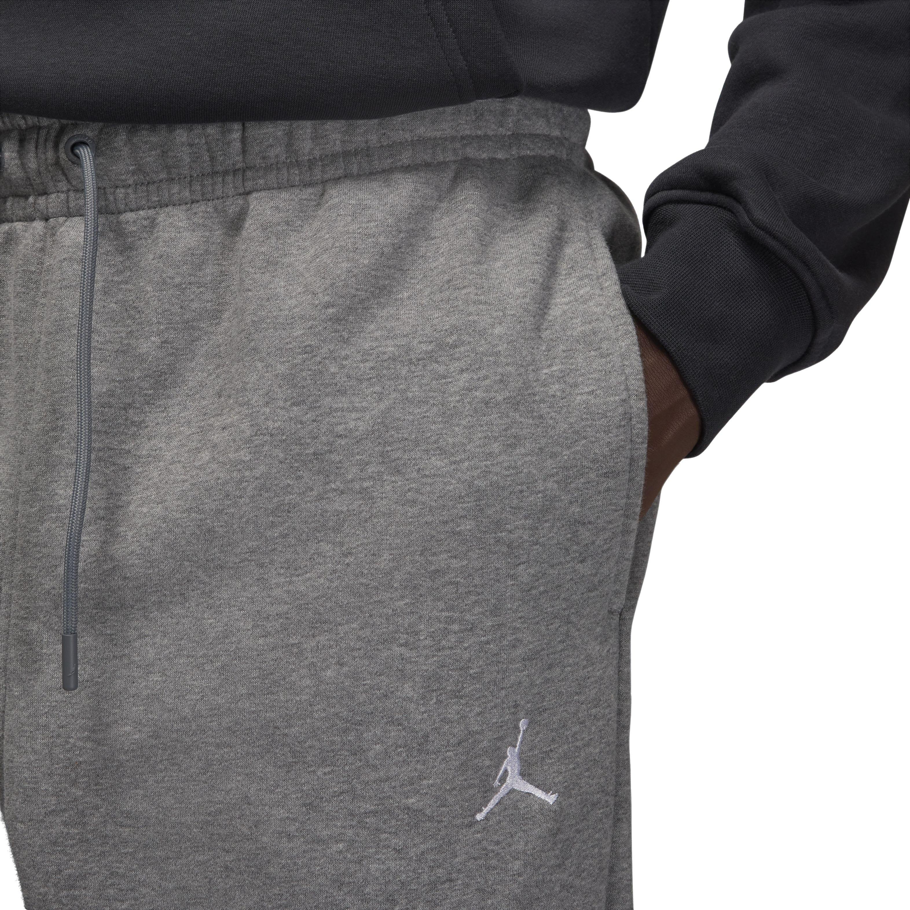 Jordan Men's Brooklyn Fleece Pants - GREY Thumbnail View 3