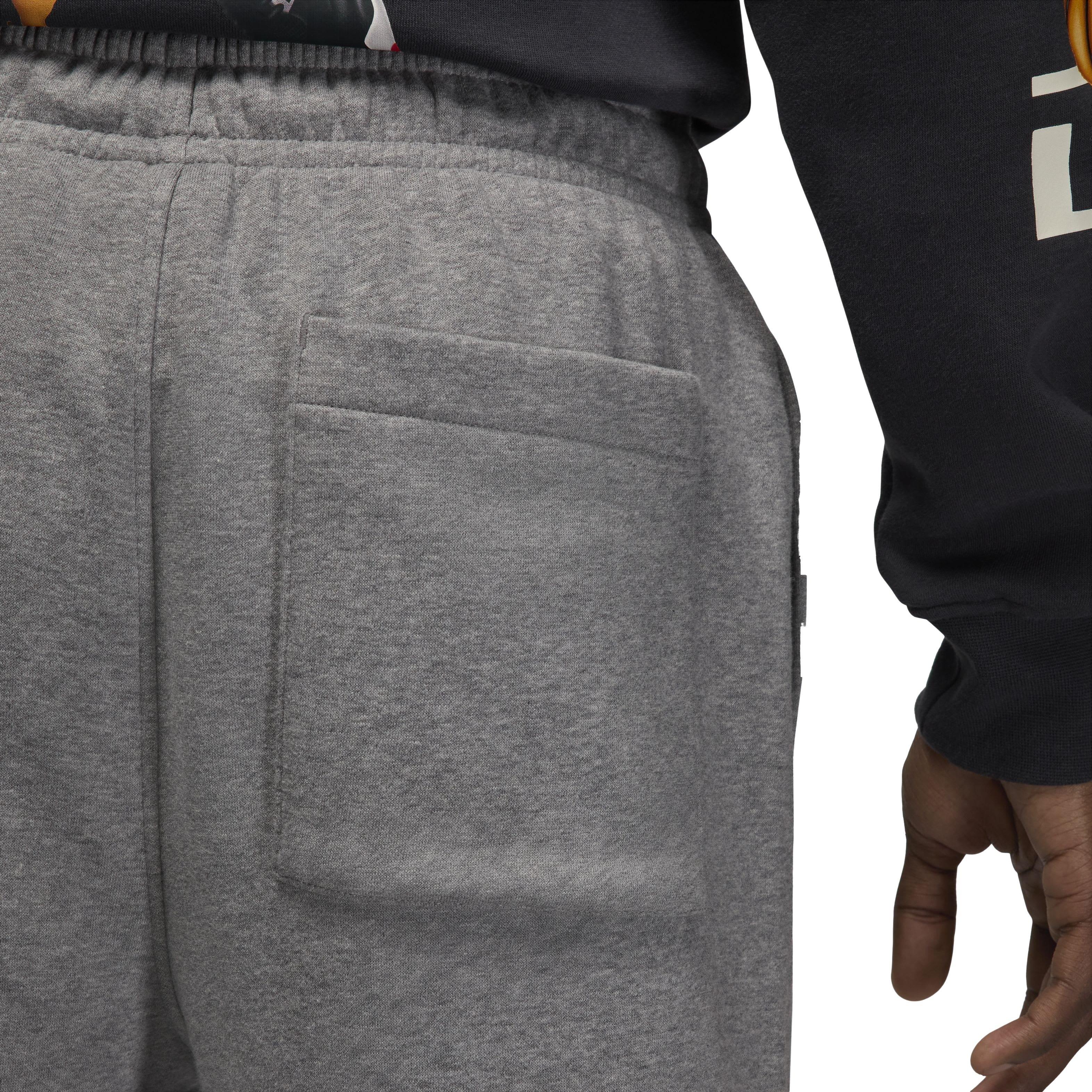 Jordan Mens Brooklyn Fleece Pants - GREY Thumbnail View 4