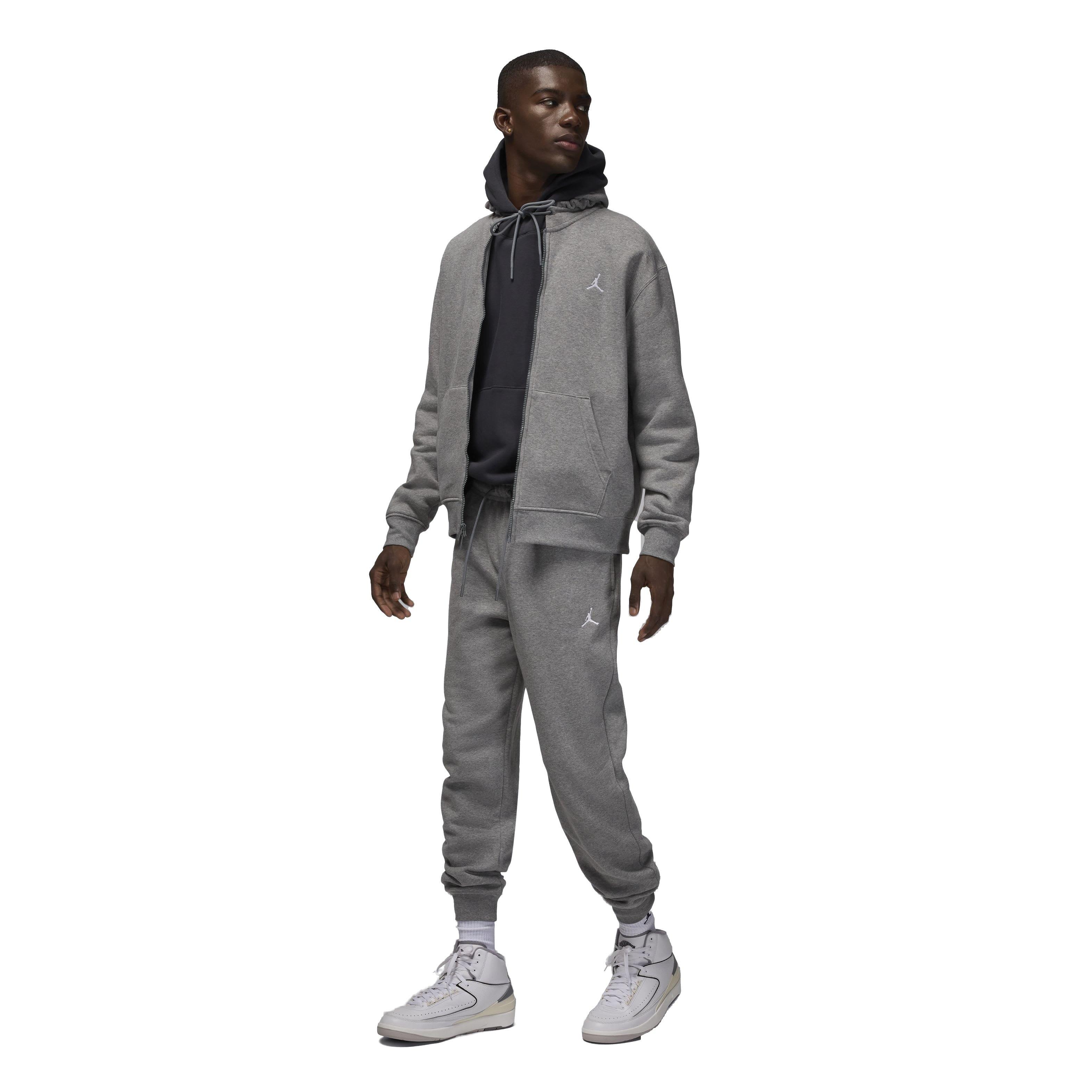 Jordan Mens Brooklyn Fleece Pants - GREY Thumbnail View 6