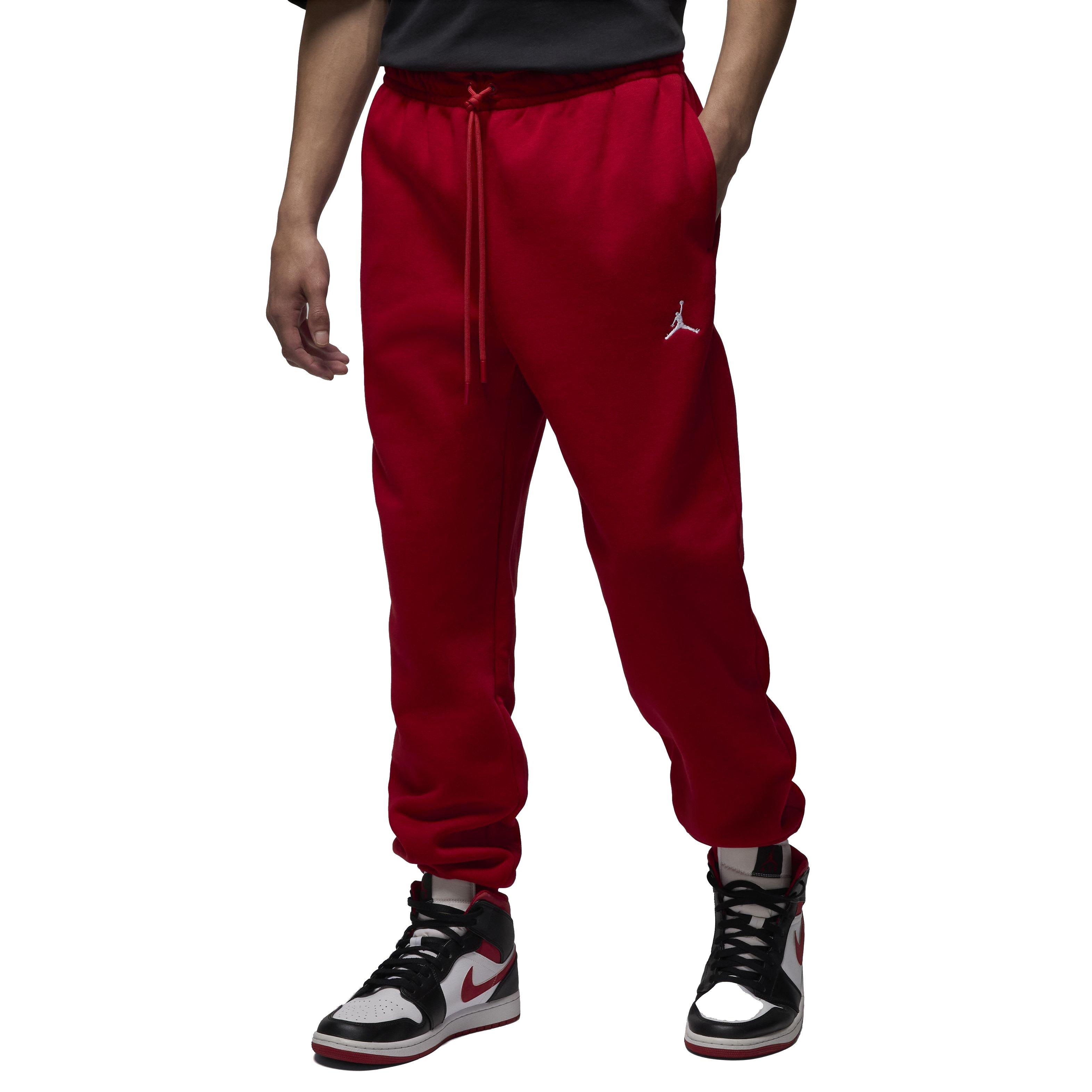Jordan Mens Brooklyn Fleece Pants - RED Thumbnail View 1