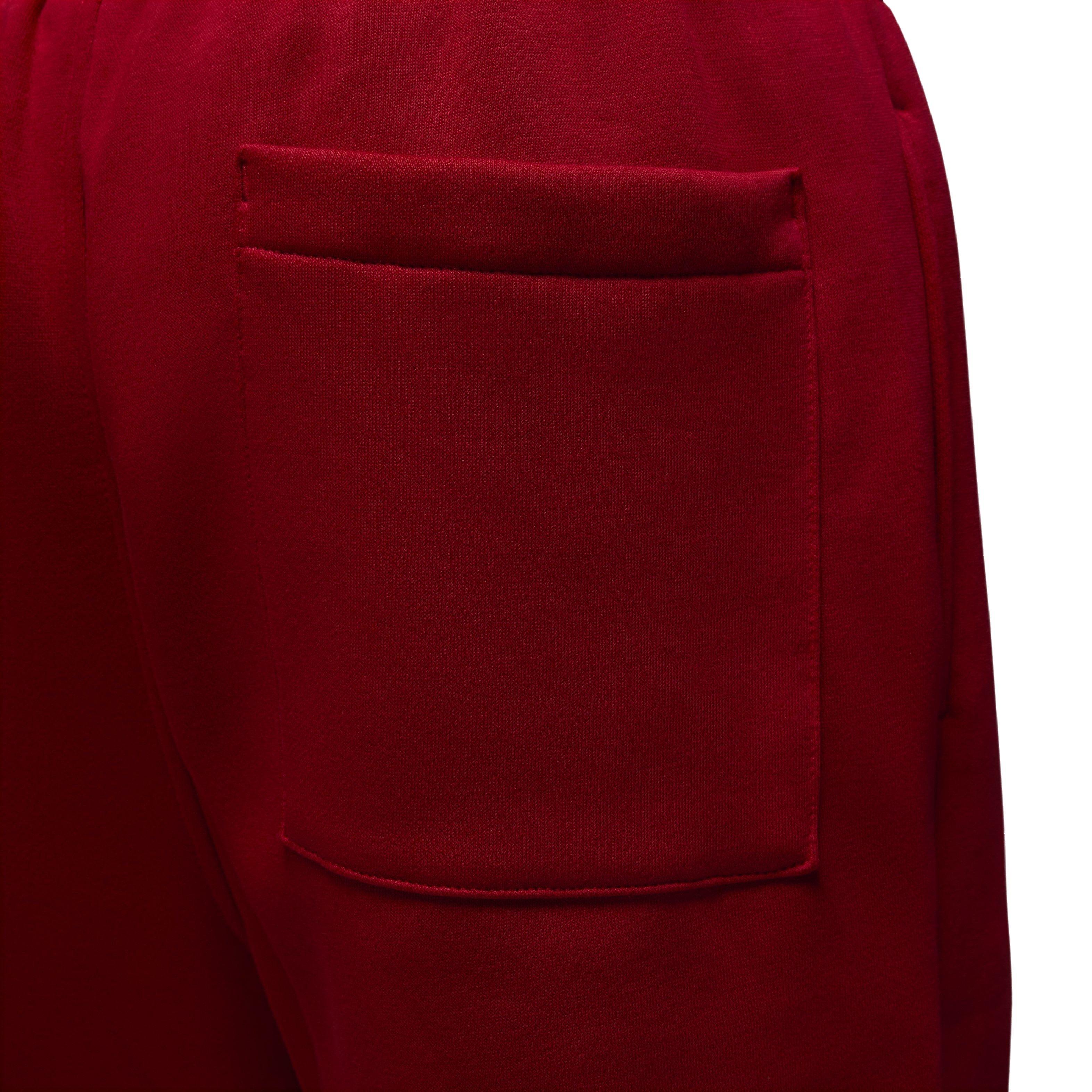 Jordan Men's Brooklyn Fleece Pants - RED Thumbnail View 5
