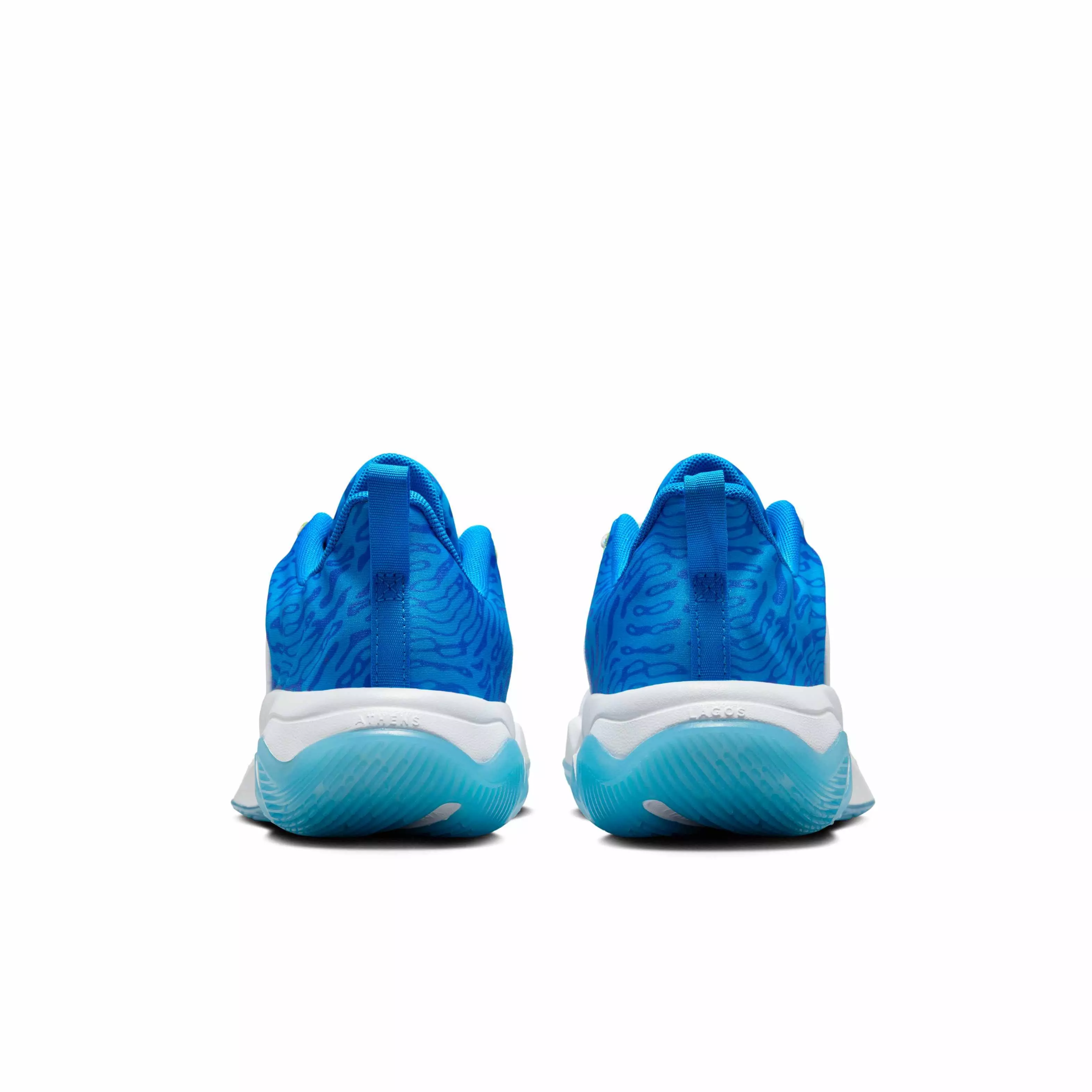 Nike Giannis Immortality 4 "White/Blue/Royal/Lt Lemon Twist" Grade School Boys' Basketball Shoe - WHITE/BLUE/ROYAL/LT LEMON