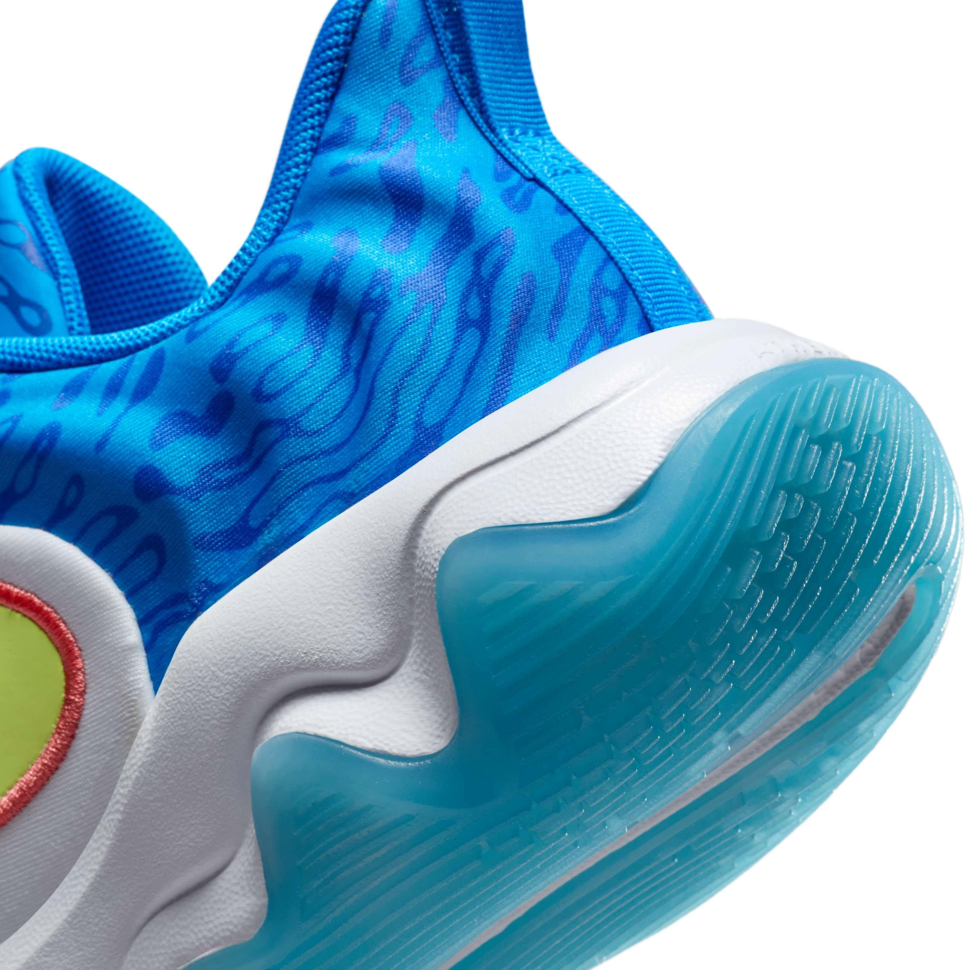 Nike Giannis Immortality 4 Grade School Boys' "White/Blue/Royal/Lt Lemon Twist" Basketball Shoe