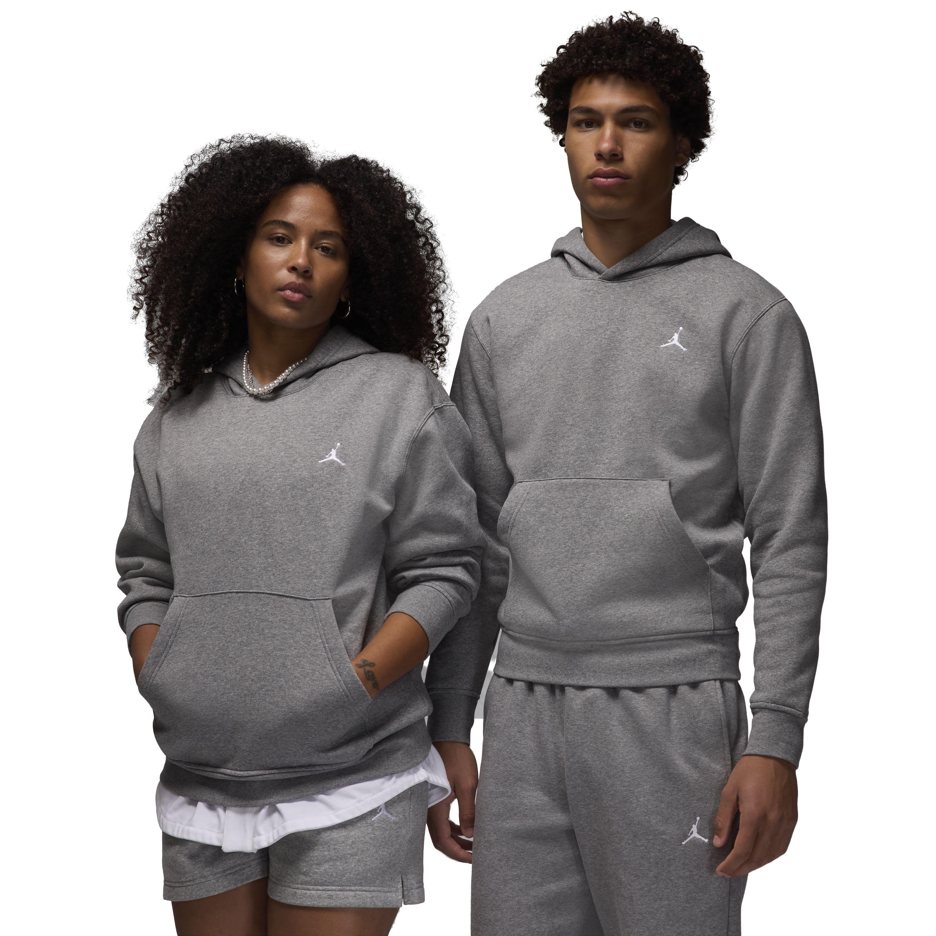 Jordan Men's Brooklyn Fleece Pullover Hoodie - GREY Thumbnail View 1