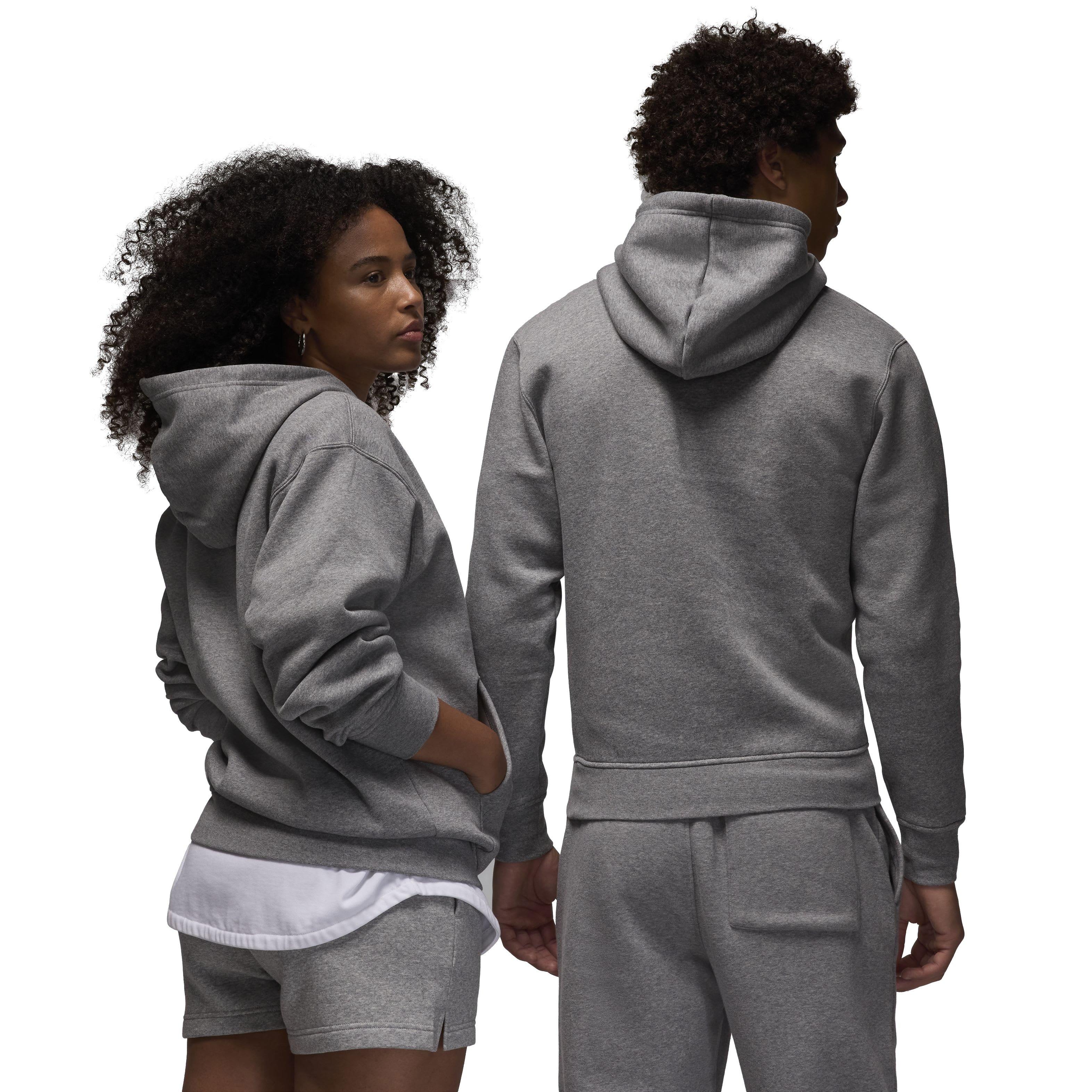 Jordan Men's Brooklyn Fleece Pullover Hoodie - GREY Thumbnail View 2