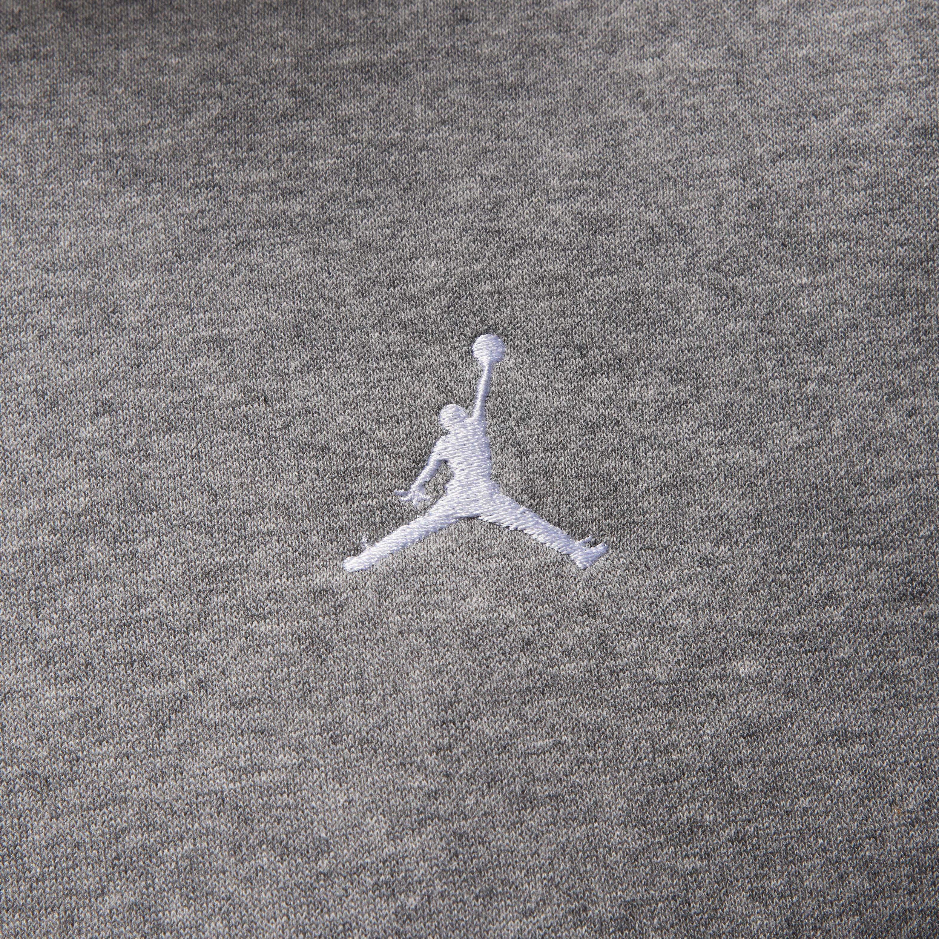 Jordan Men's Brooklyn Fleece Pullover Hoodie - GREY Thumbnail View 4