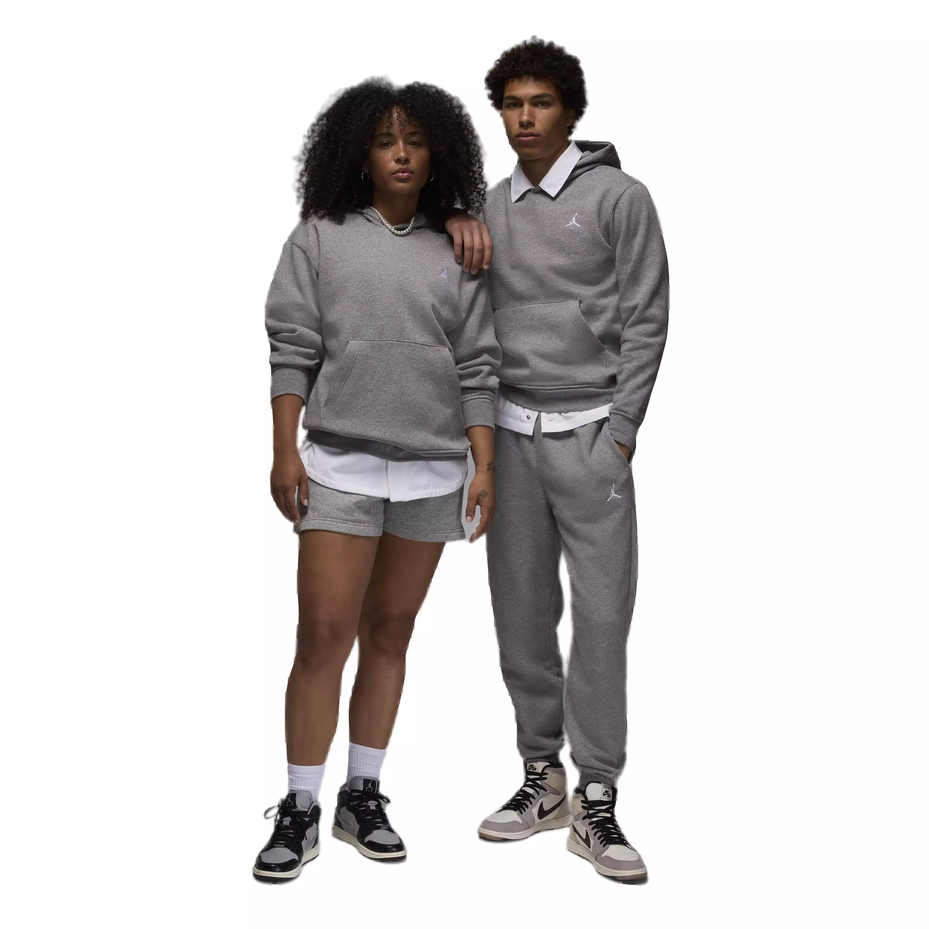 Jordan Men's Brooklyn Fleece Pullover Hoodie - GREY