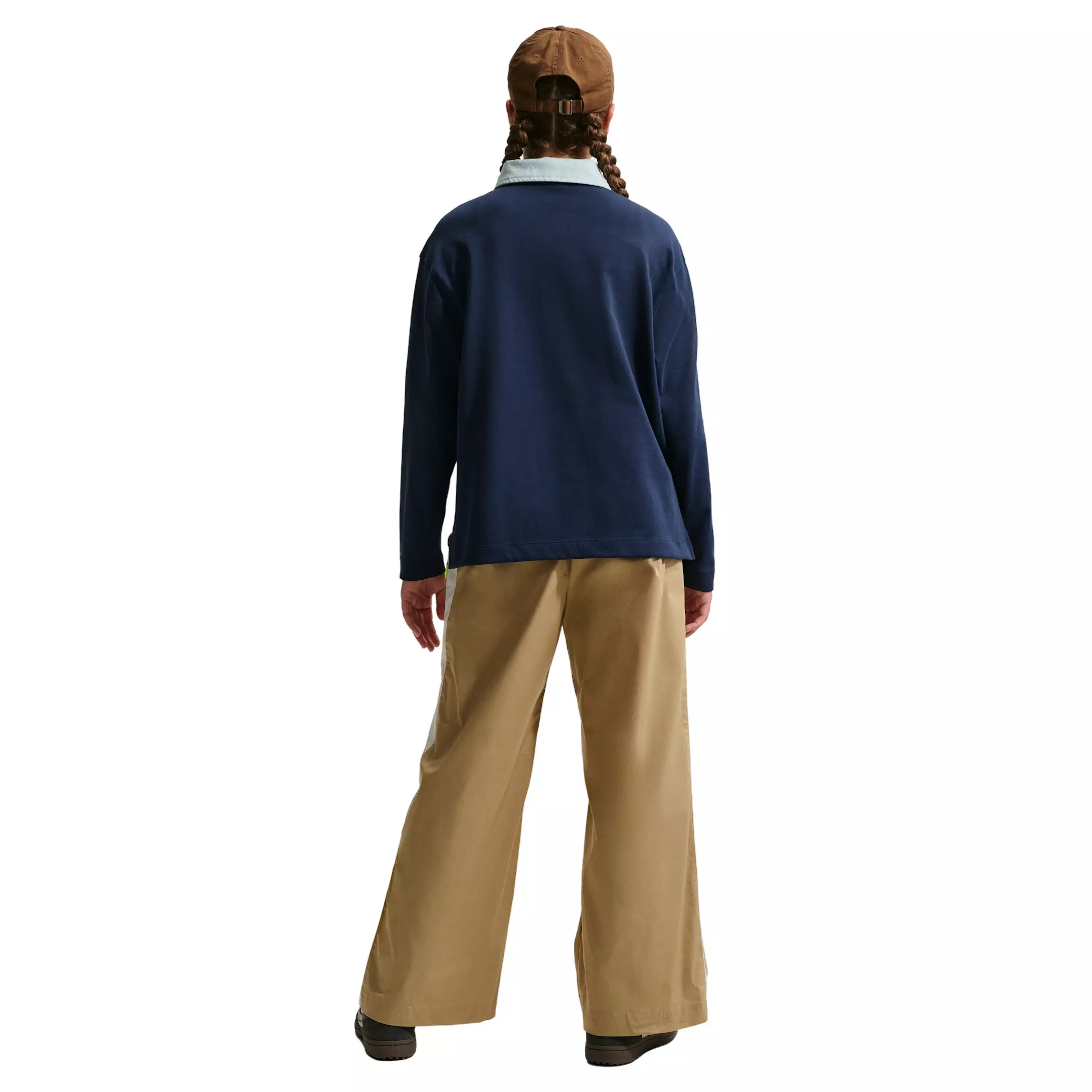 Nike Big Girls' Sportswear Collection Long-Sleeve Polo Top - Navy - NAVY