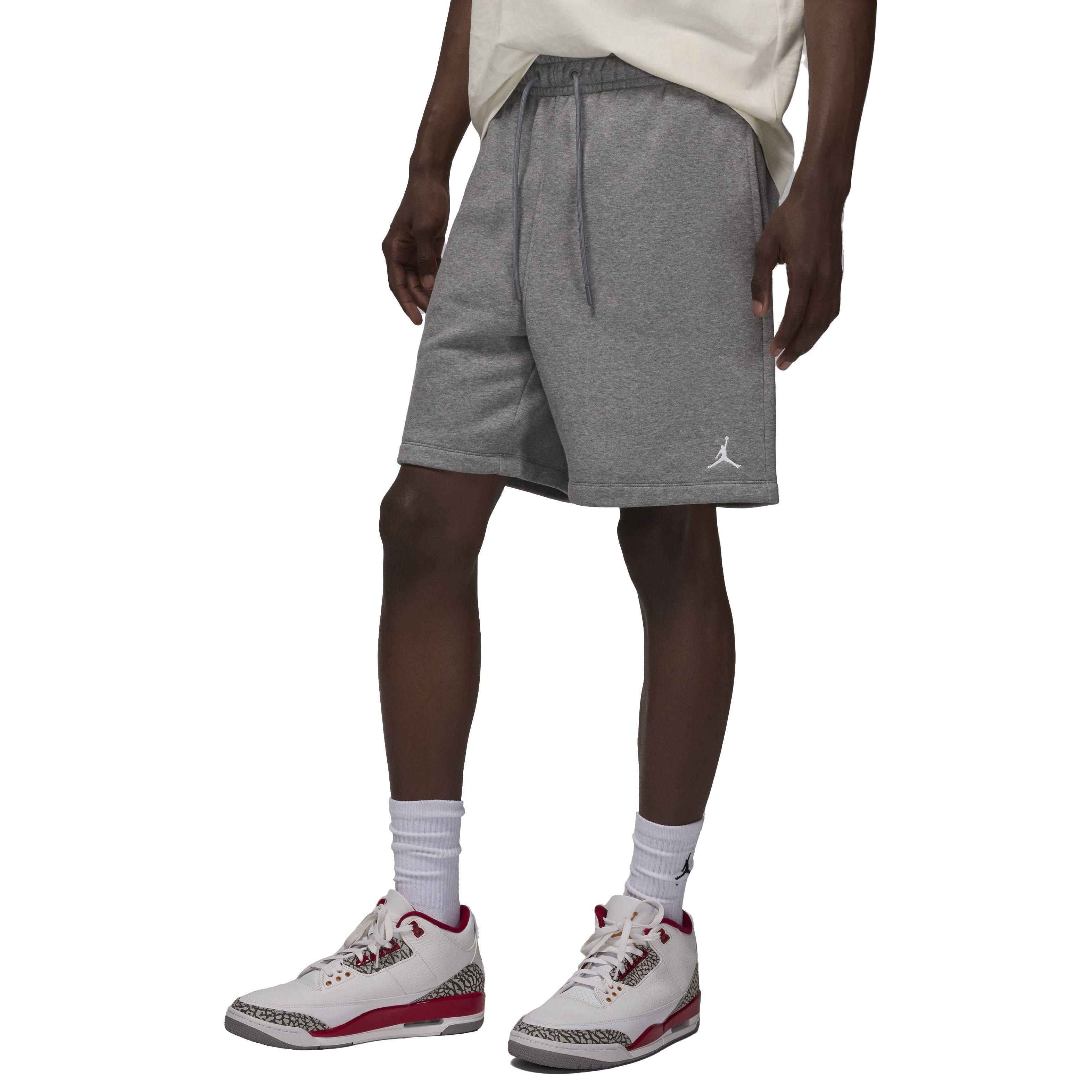Jordan Men's Brooklyn Fleece Shorts -Grey - GREY Thumbnail View 3