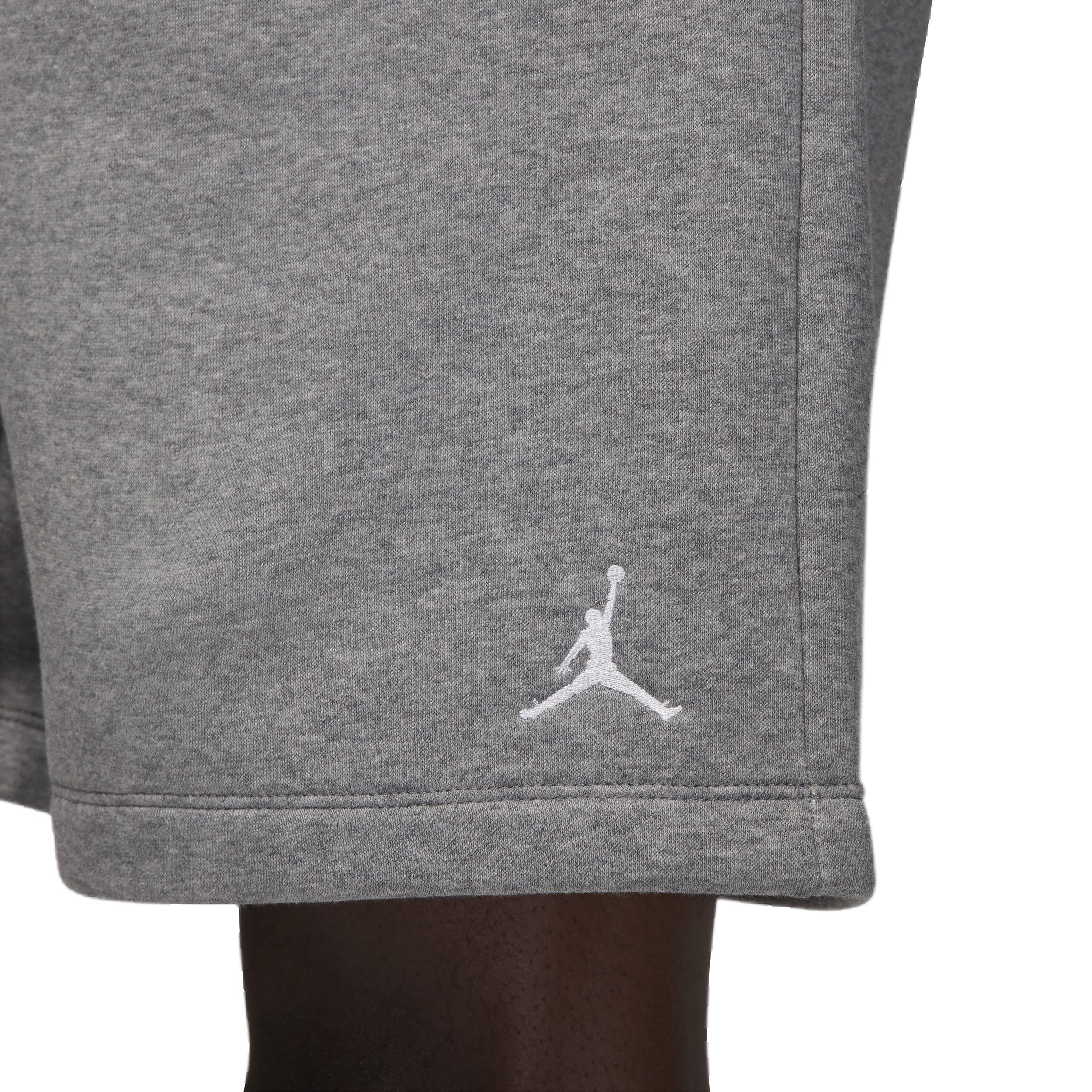 Jordan Men's Brooklyn Fleece Shorts -Grey - GREY Thumbnail View 6