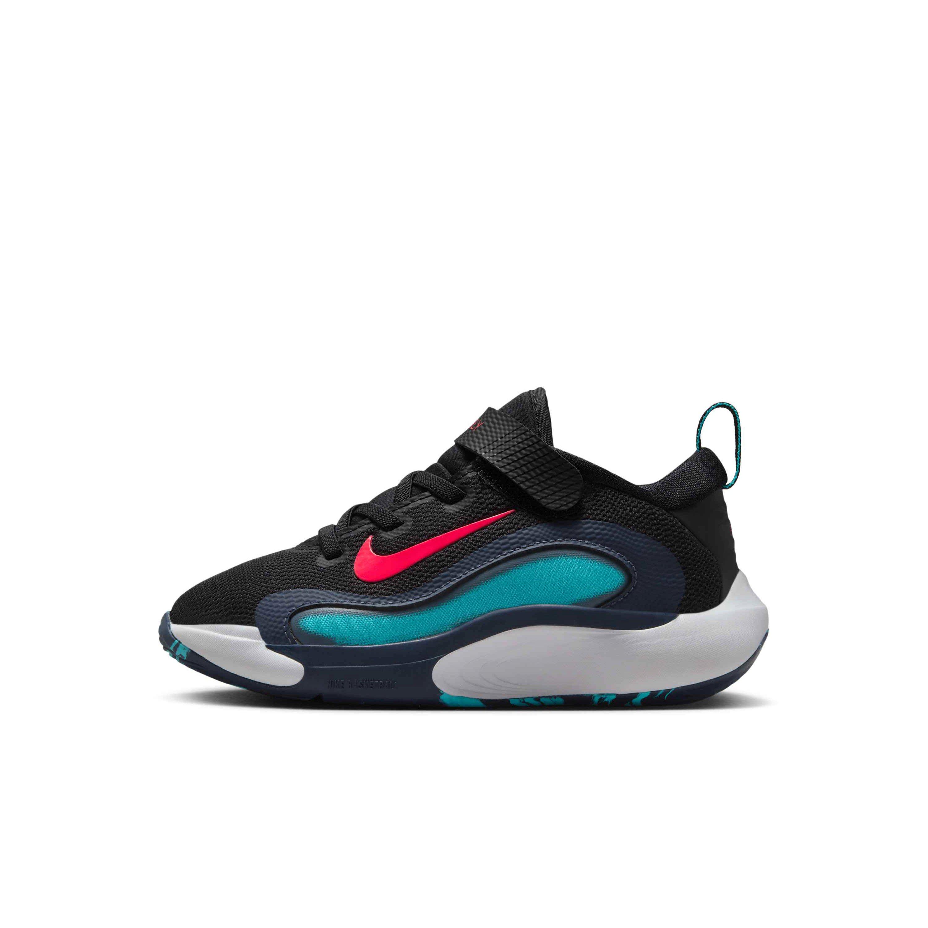 Nike IsoFly Preschool Boys' "Black/Dusty Cactus/Thunder Blue/Bright Crimson" Basketball Shoe