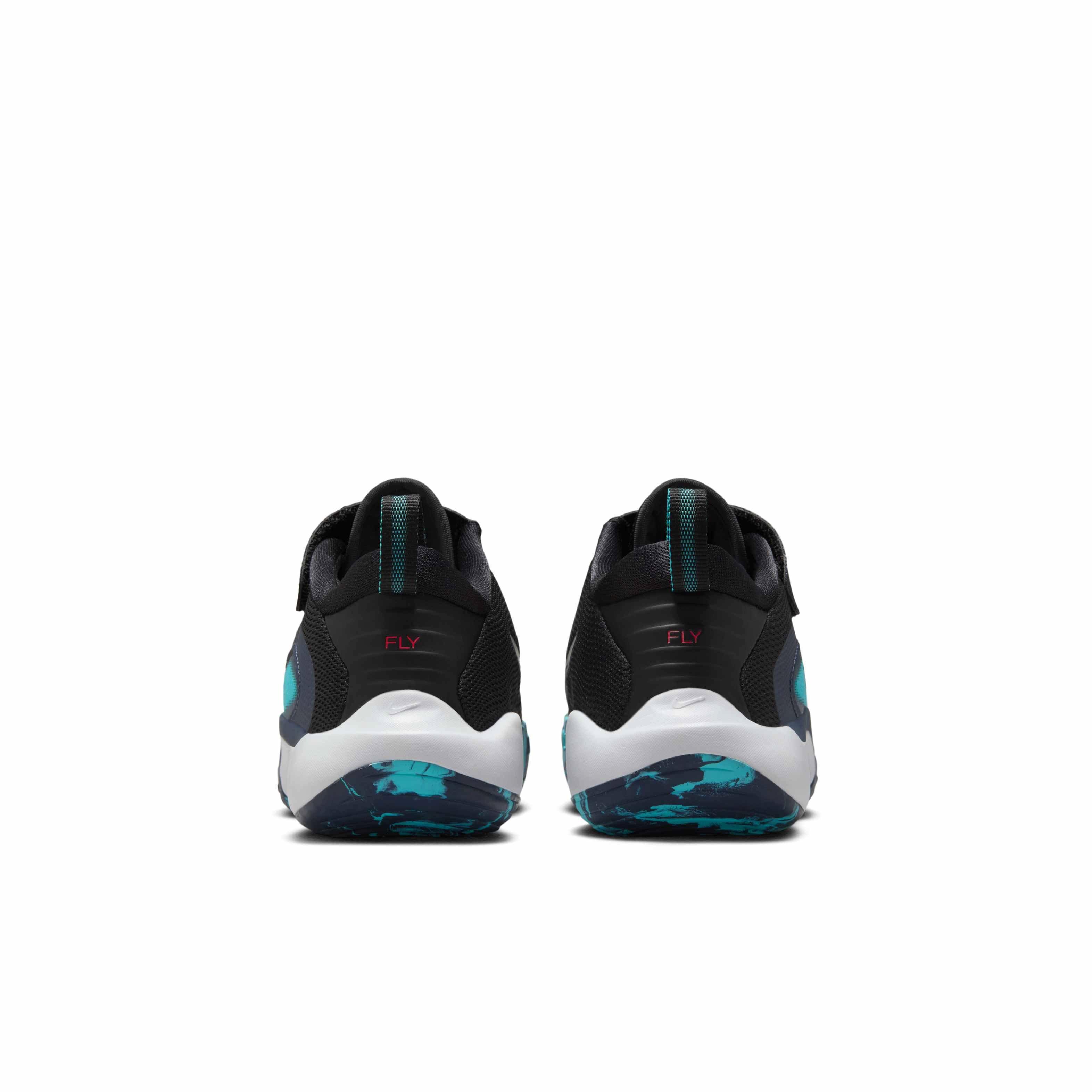 Nike IsoFly Preschool Boys' "Black/Dusty Cactus/Thunder Blue/Bright Crimson" Basketball Shoe
