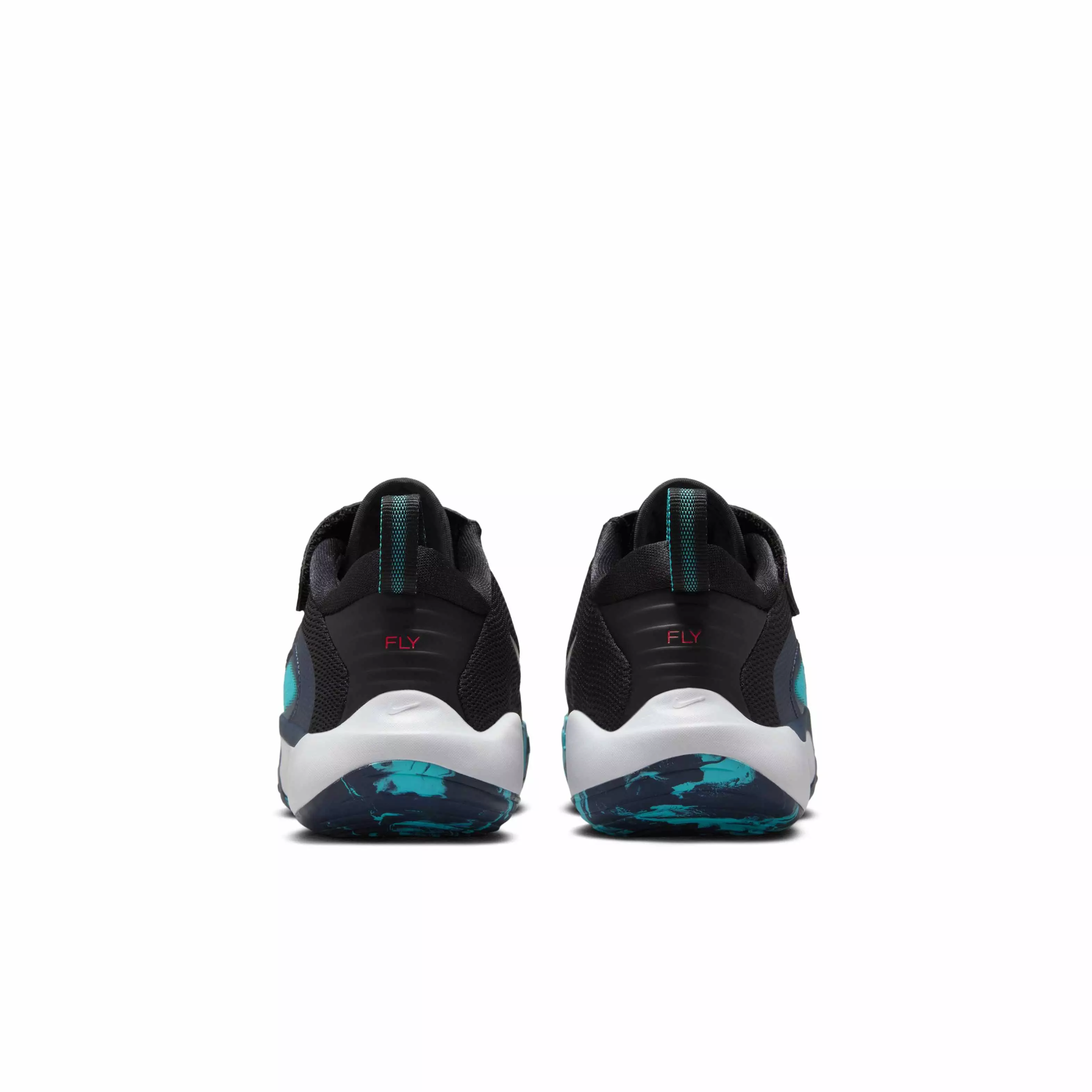 Nike IsoFly "Black/Dusty Cactus/Thunder Blue/Bright Crimson" Preschool Boys' Basketball Shoe - BLACK/CACTUS/BLUE/CRIMSON