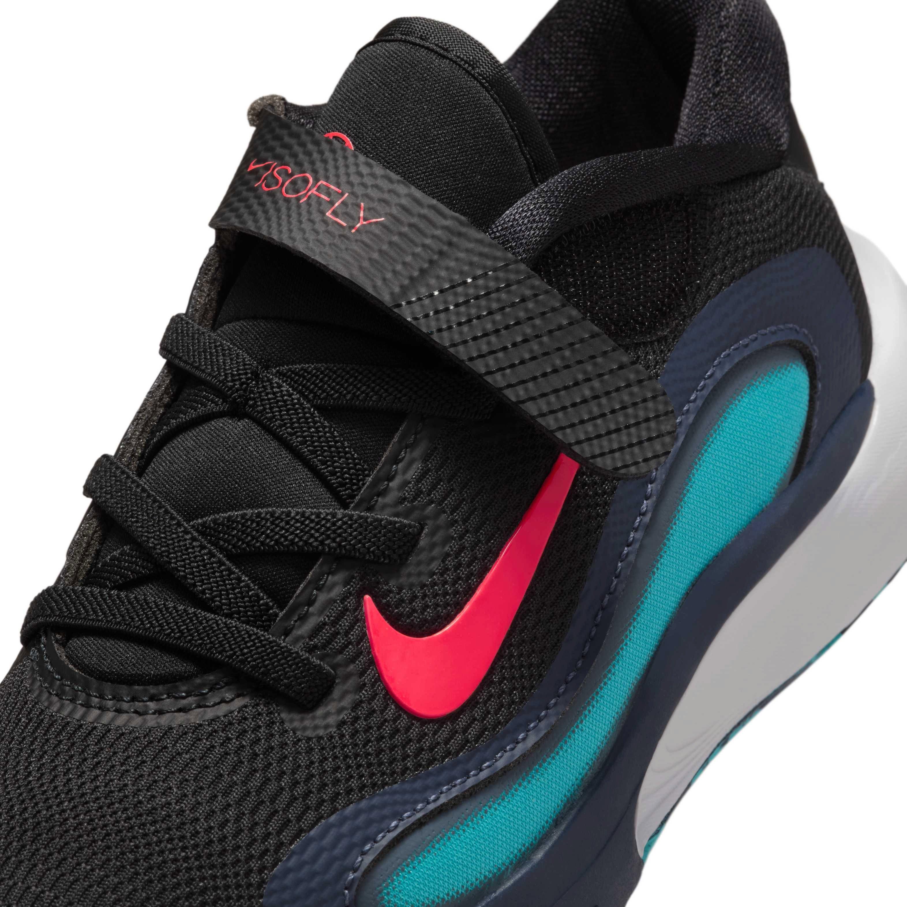 Nike IsoFly Preschool Boys' "Black/Dusty Cactus/Thunder Blue/Bright Crimson" Basketball Shoe