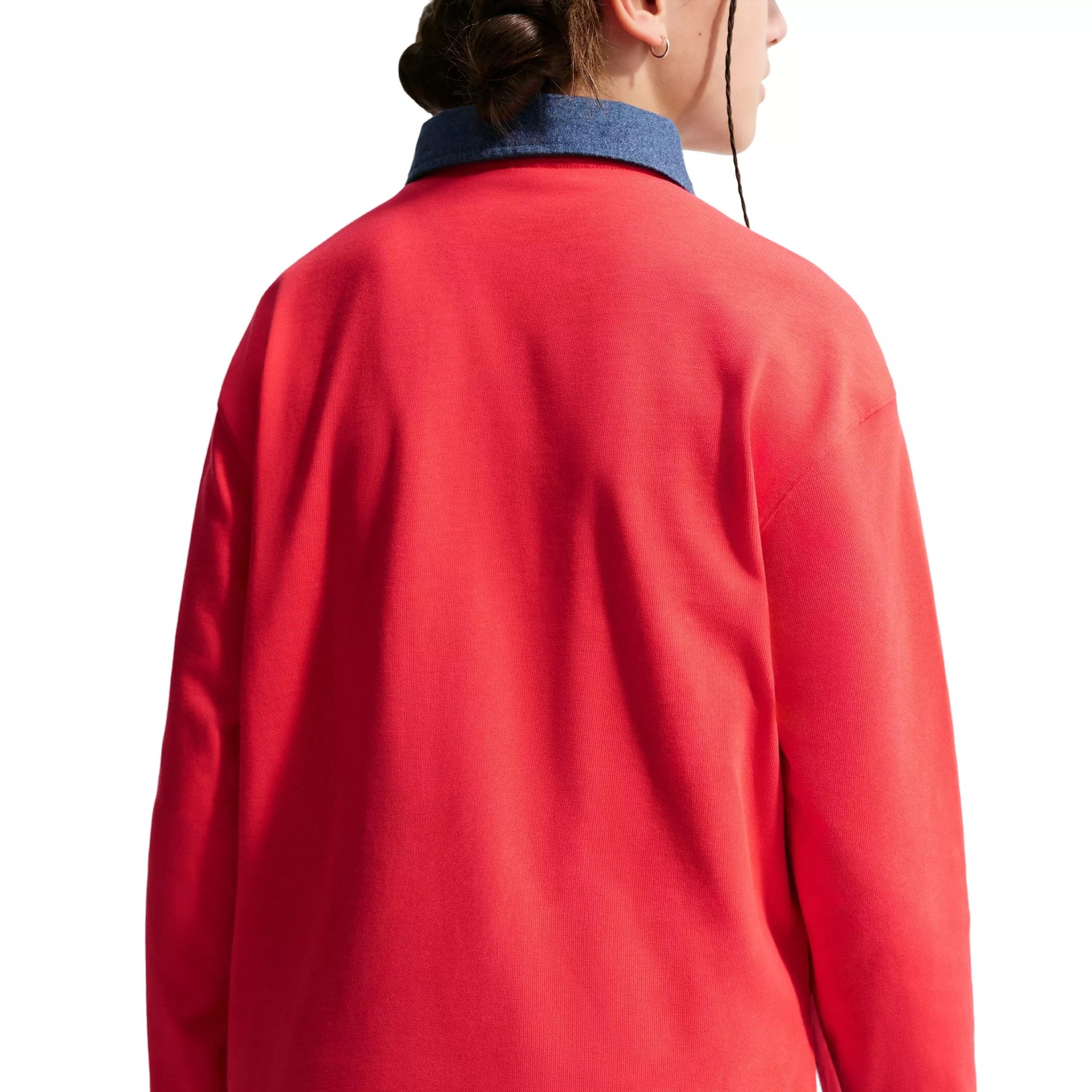 Nike Big Girls' Sportswear Collection Long-Sleeve Polo Top - Red - RED