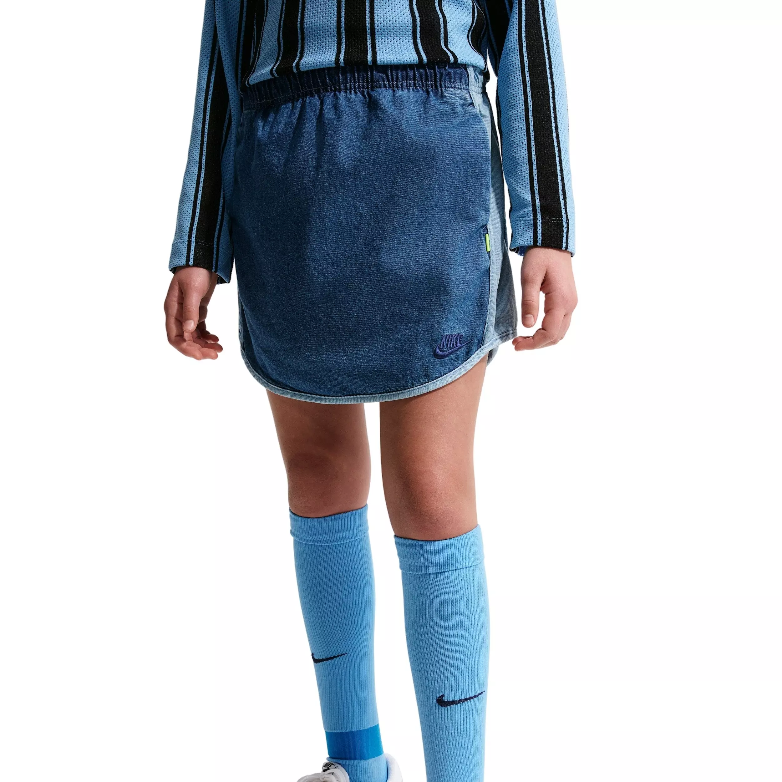 Nike Big Girls' Sportswear Collection Denim Skirt - DENIM