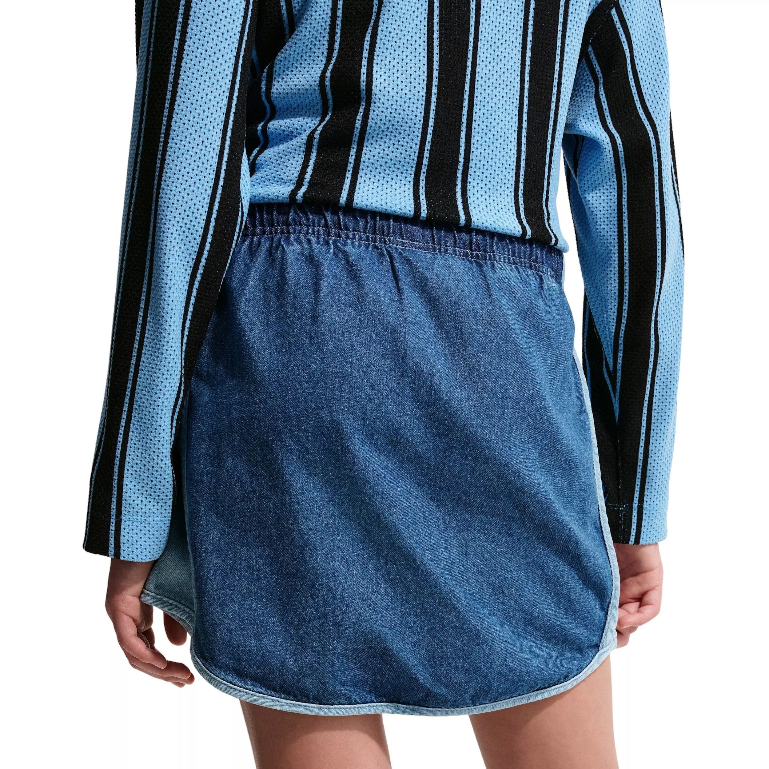 Nike Big Girls' Sportswear Collection Denim Skirt - DENIM