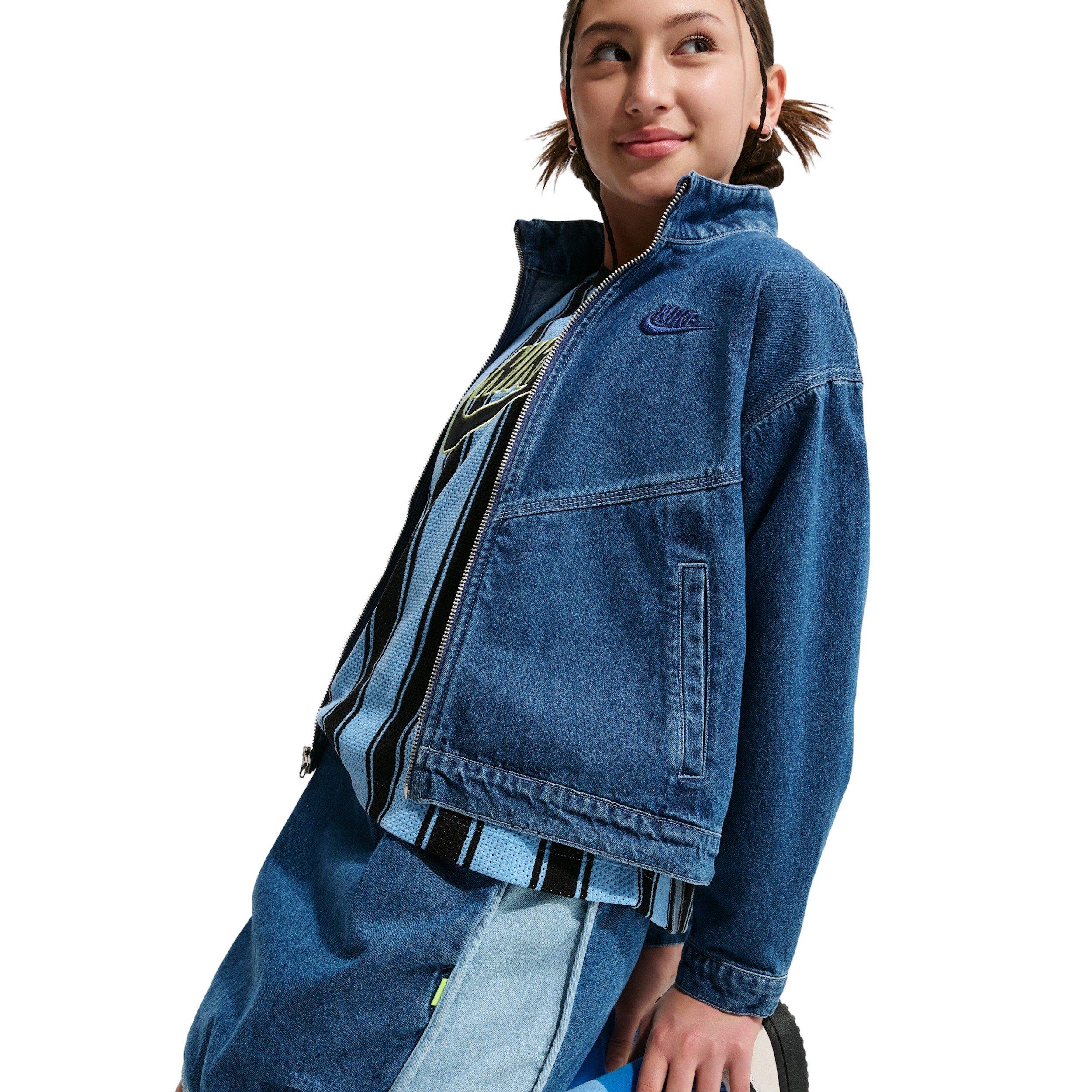 Nike Big Girls' Sportswear Collection Denim Skirt - DENIM Thumbnail View 3