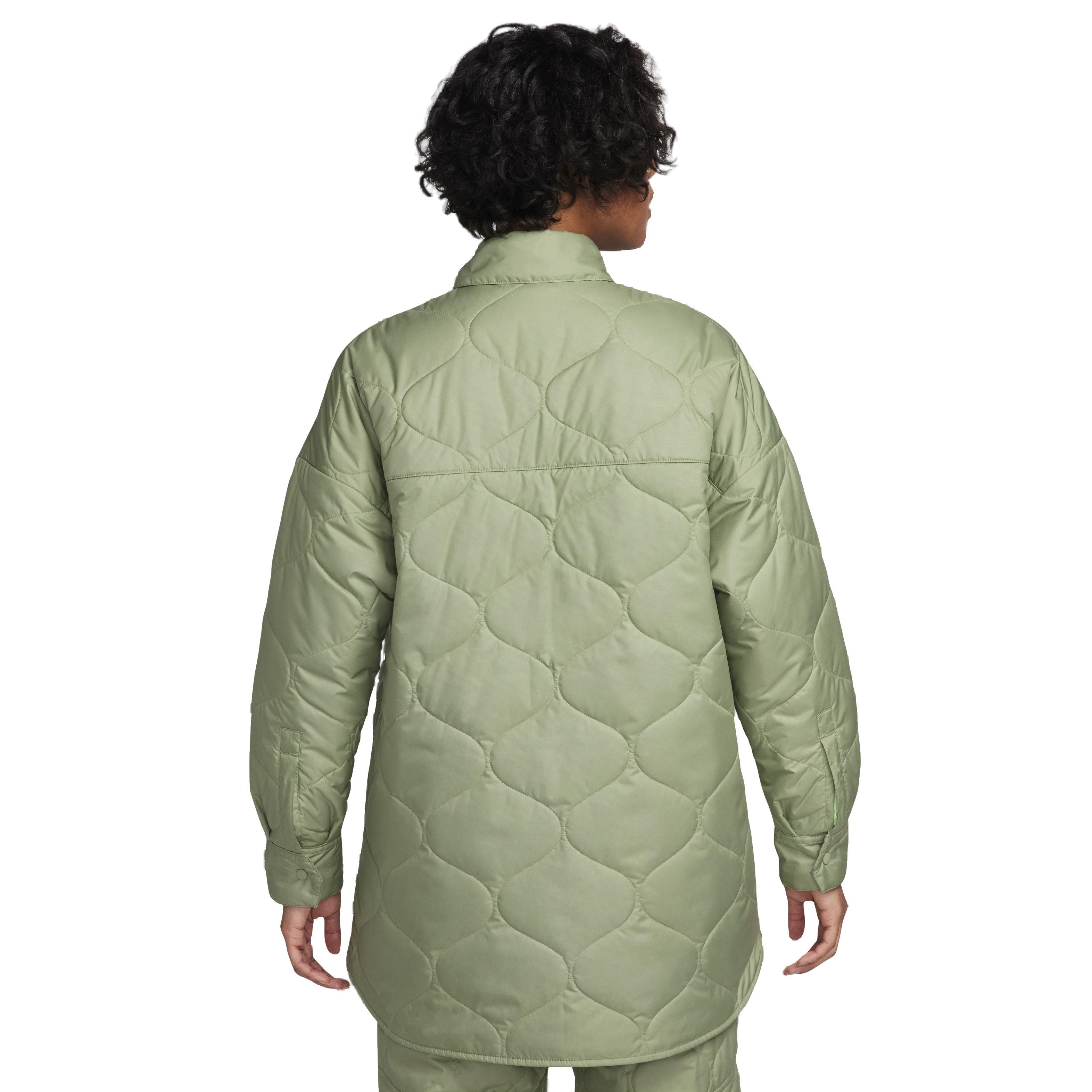Nike Women's Sportswear Essential Quilted Standard Trench - GREEN Thumbnail View 2