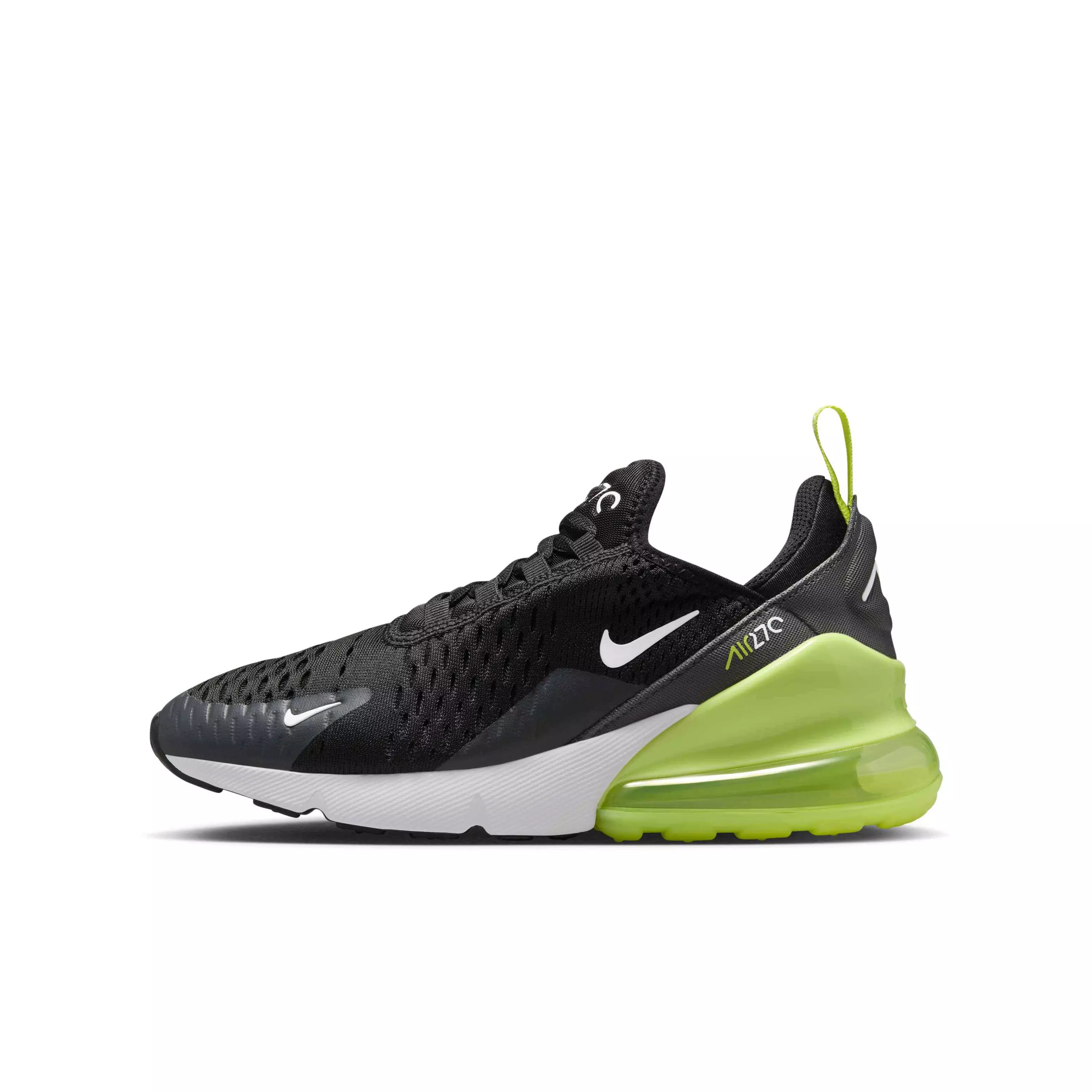 Nike Air Max 270 "Light Lemon Twist/Black/Anthracite/White" Grade School Boys' Shoe - LT LEMON/BLACK/ANTHRACITE/WHITE