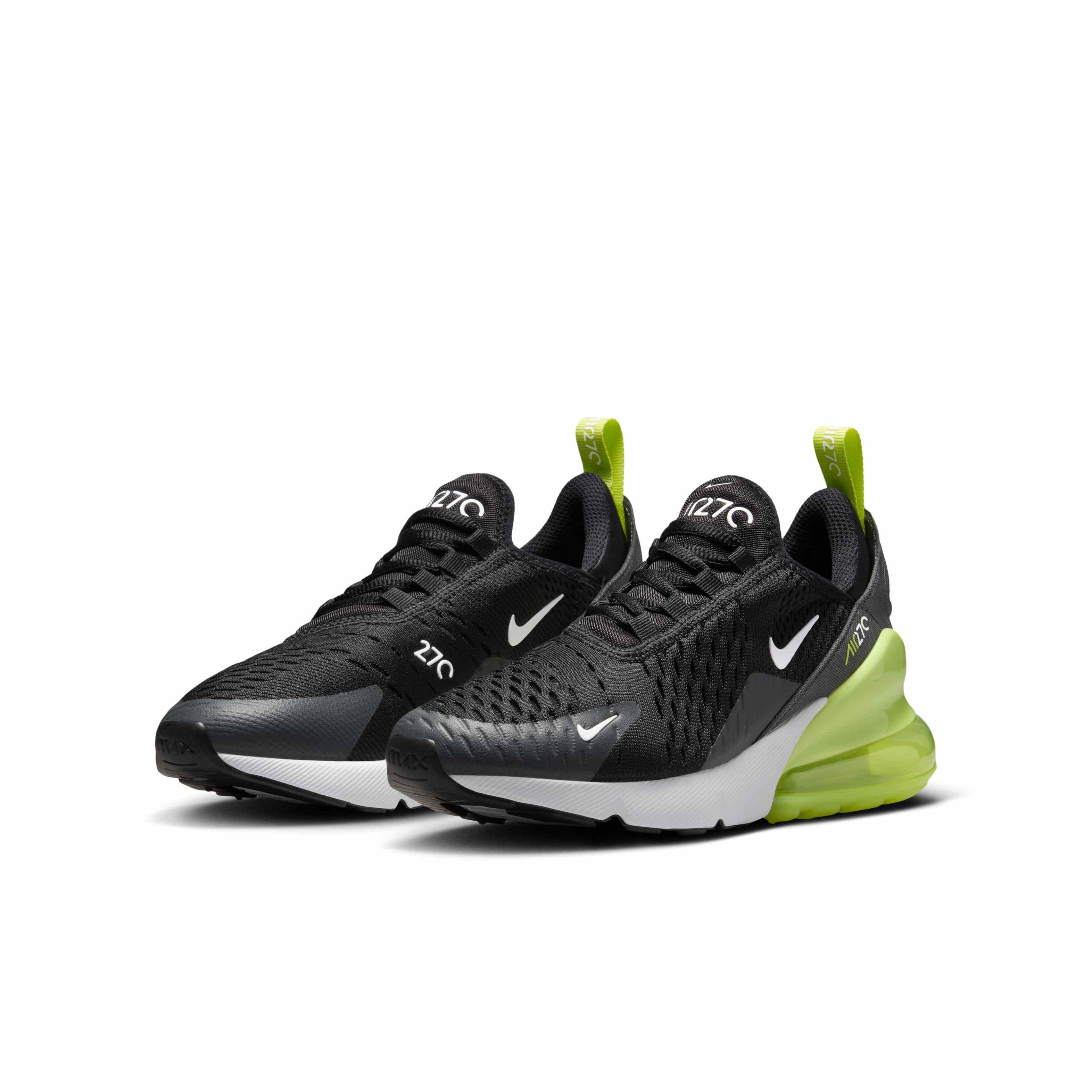 Nike Air Max 270 Grade School Boys' "Light Lemon Twist/Black/Anthracite/White" Shoe
