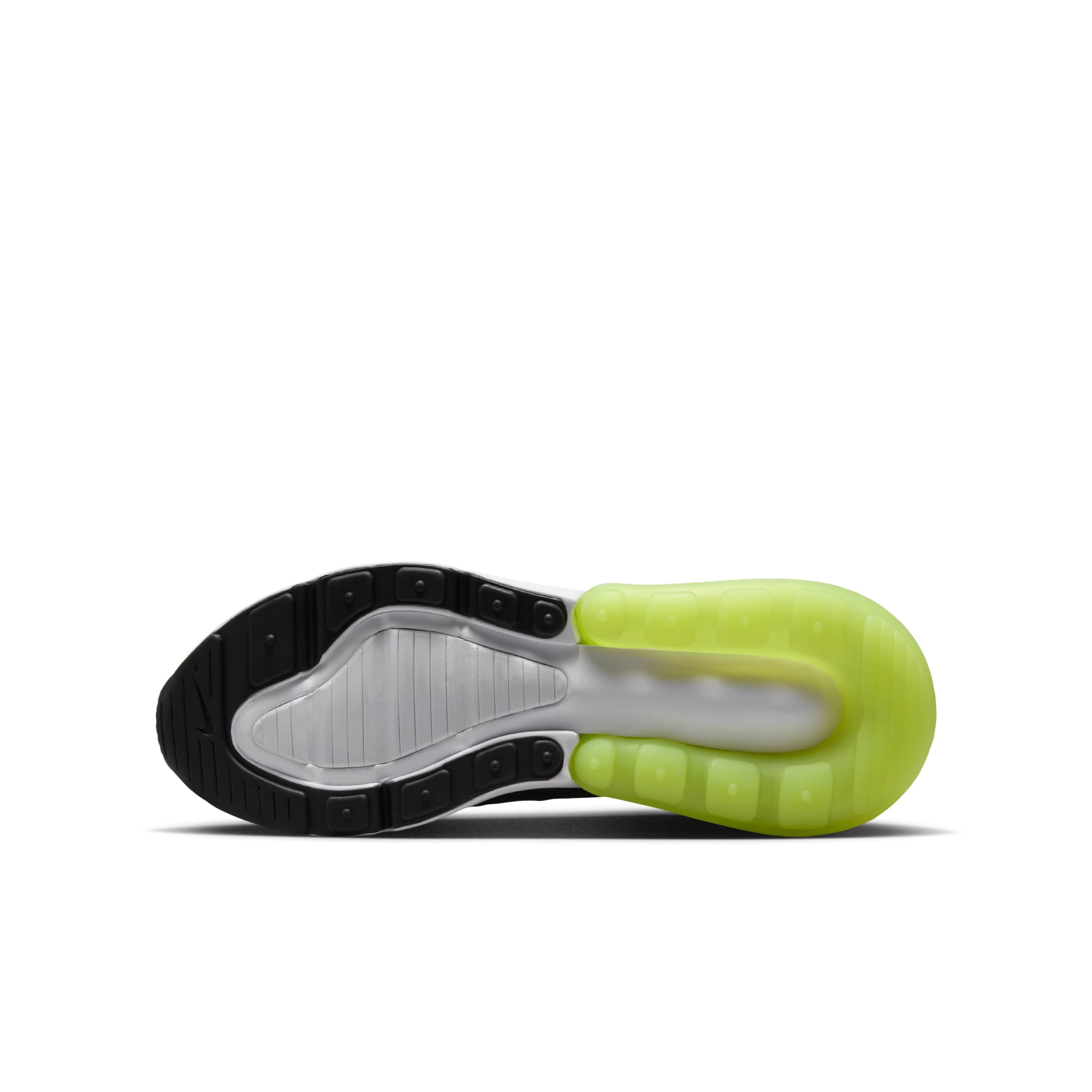 Nike Air Max 270 Grade School Boys' "Light Lemon Twist/Black/Anthracite/White" Shoe