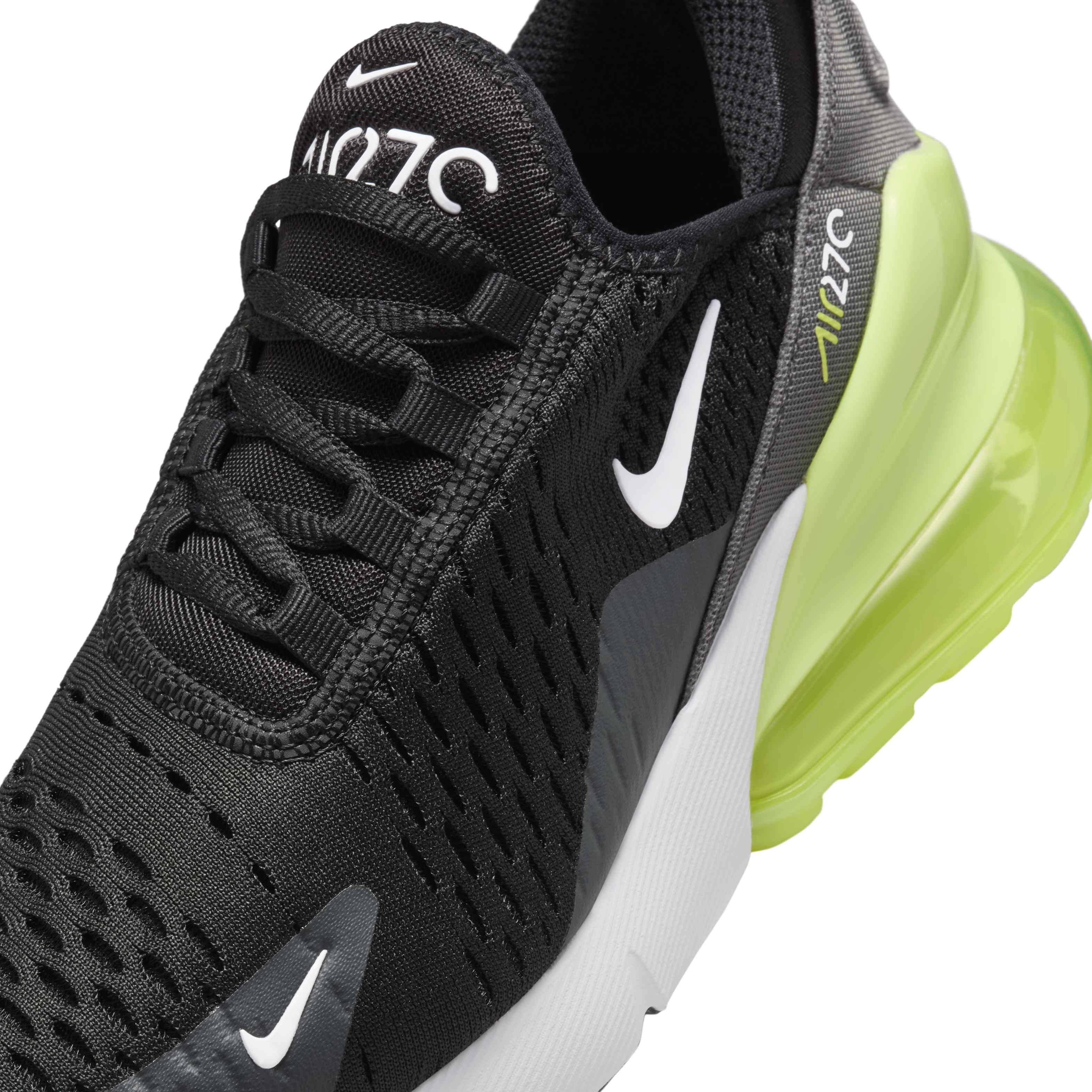 Nike Air Max 270 Grade School Boys' "Light Lemon Twist/Black/Anthracite/White" Shoe
