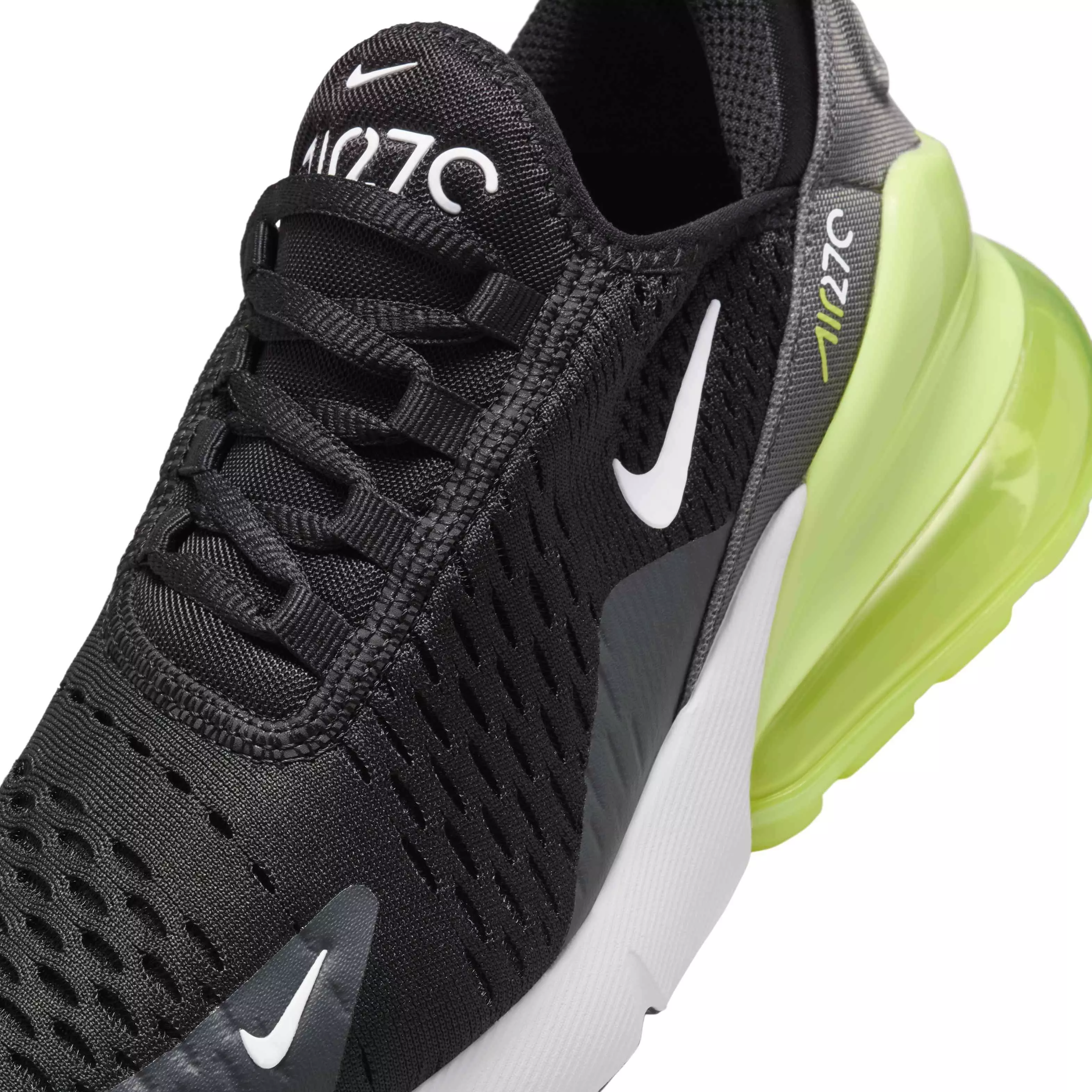 Nike Air Max 270 "Light Lemon Twist/Black/Anthracite/White" Grade School Boys' Shoe - LT LEMON/BLACK/ANTHRACITE/WHITE